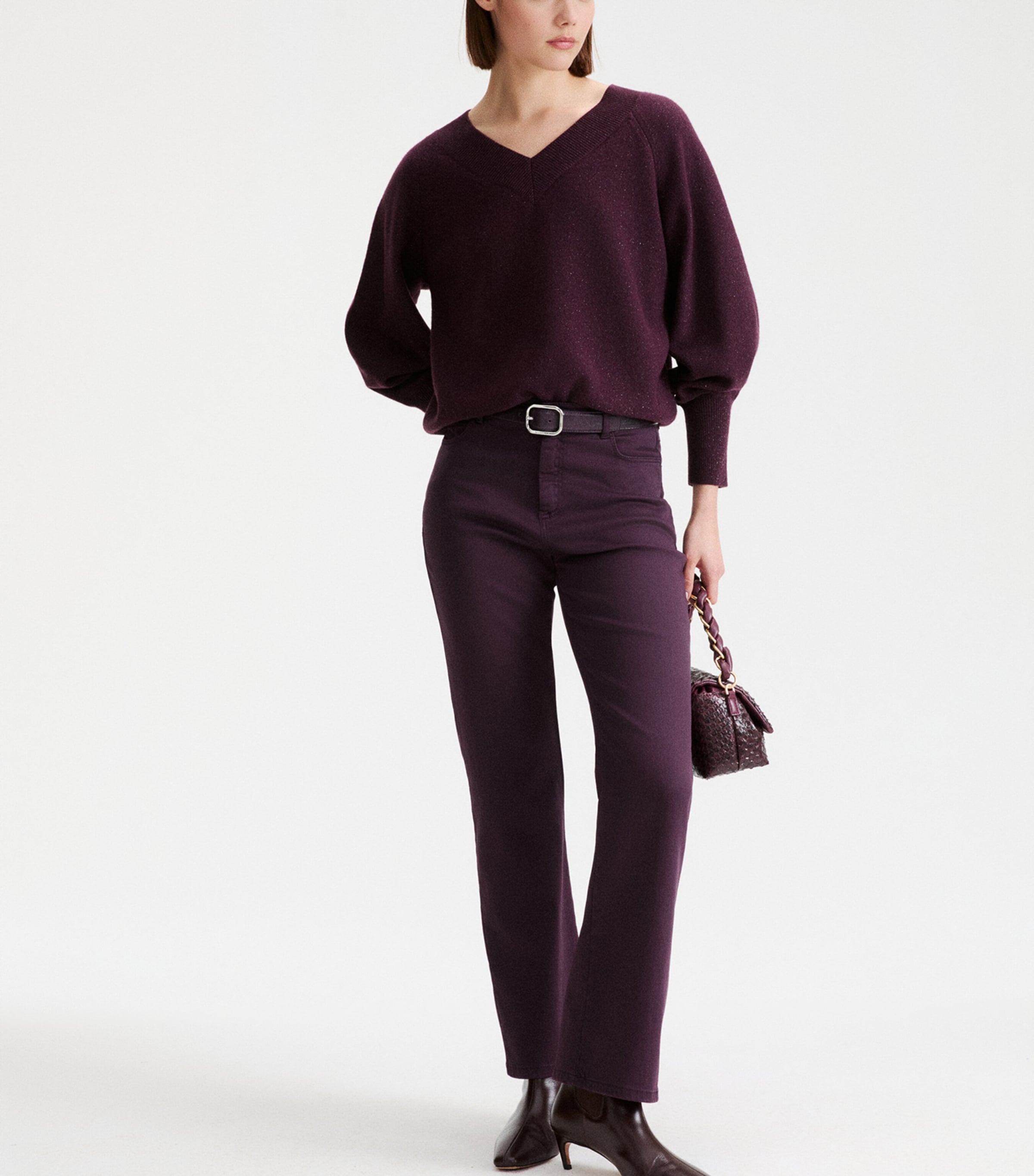 Marella Womens Straight Jeans Blackberry Image 2