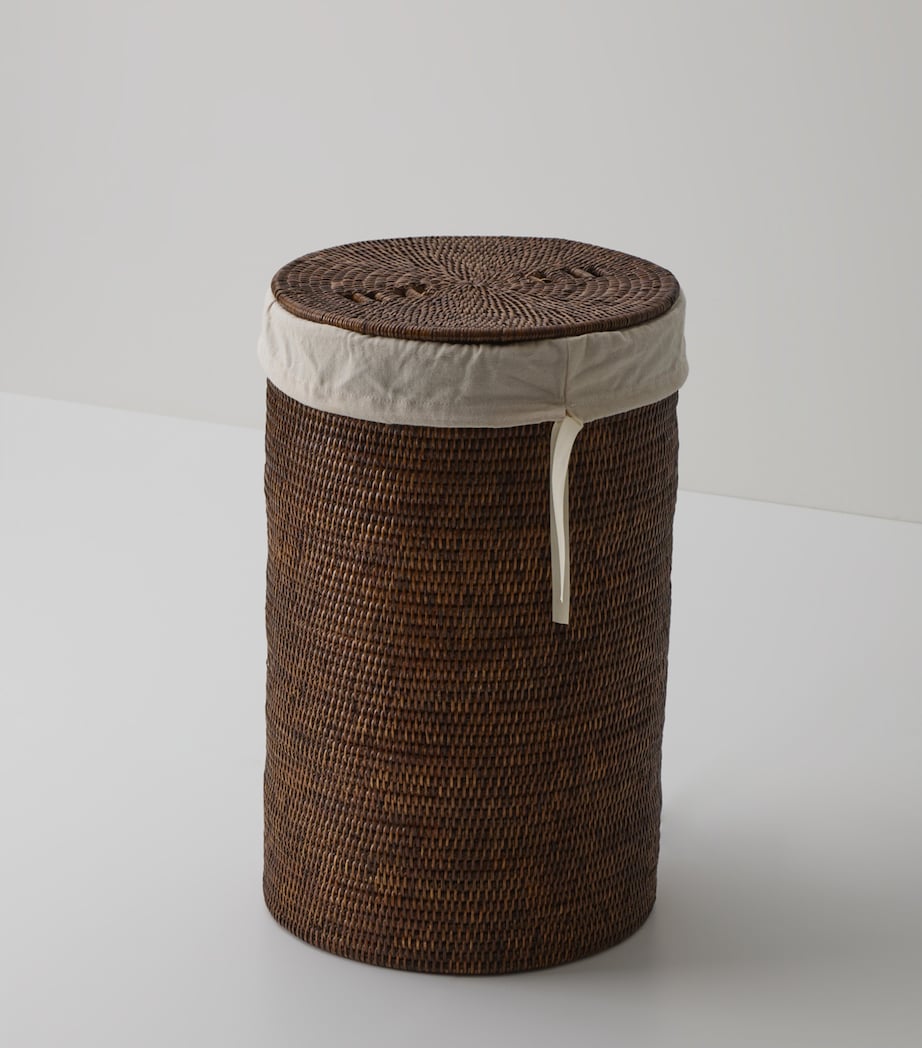 Decor Walther Small Rattan Laundry Basket (55cm) Rattan Light Image 2