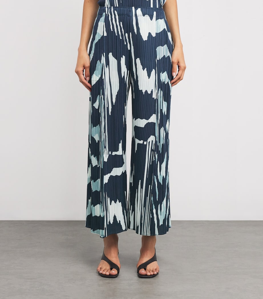 Pleated Refraction Wide-Leg Trousers 77 Image 3