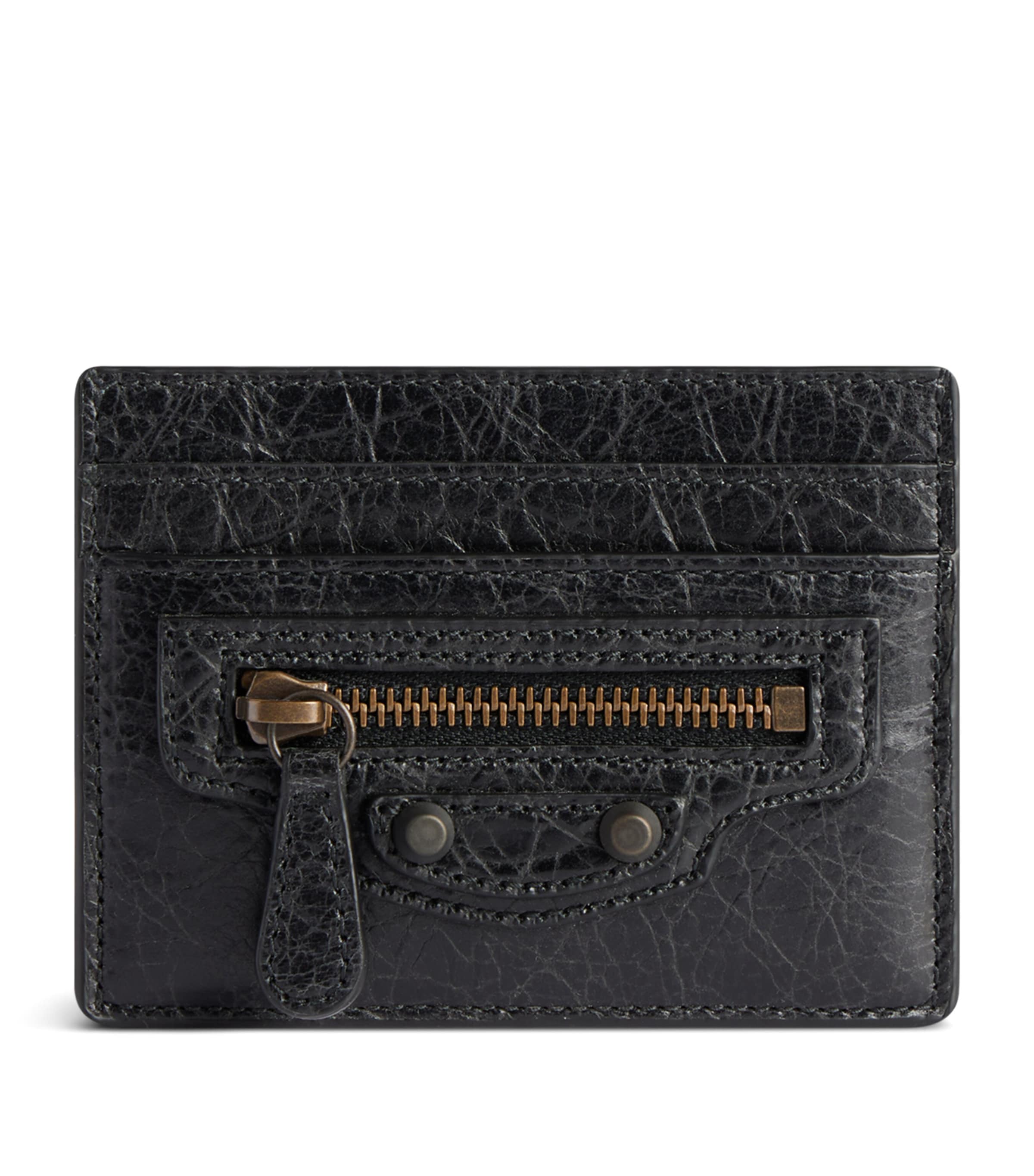 Balenciaga Green Leather Shoulder Handbag With Magnetic Closure And Metal Details In Black