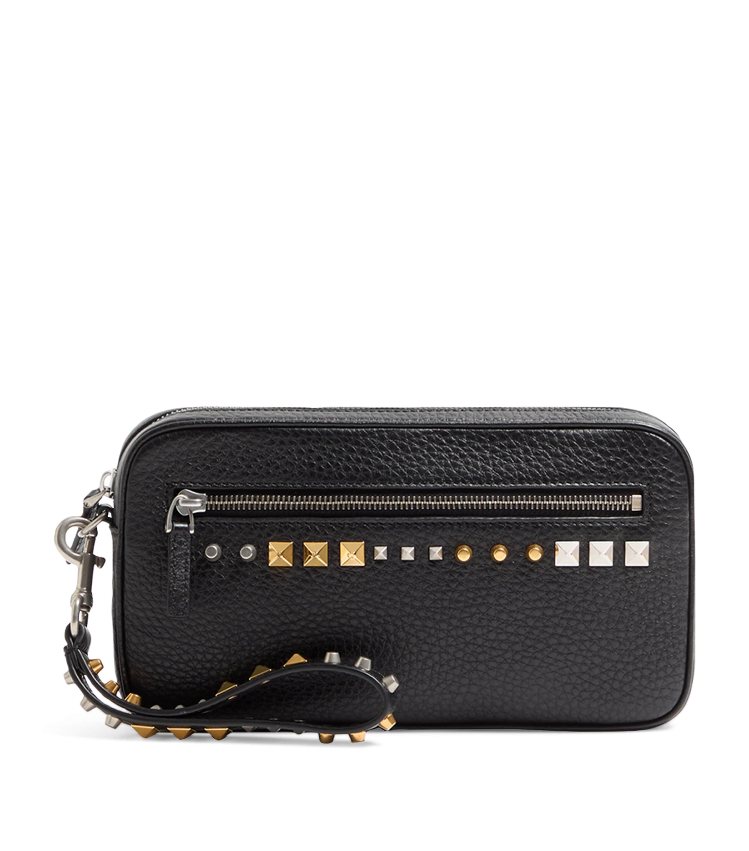 Leather Rockstud Pouch 0NO Image 1