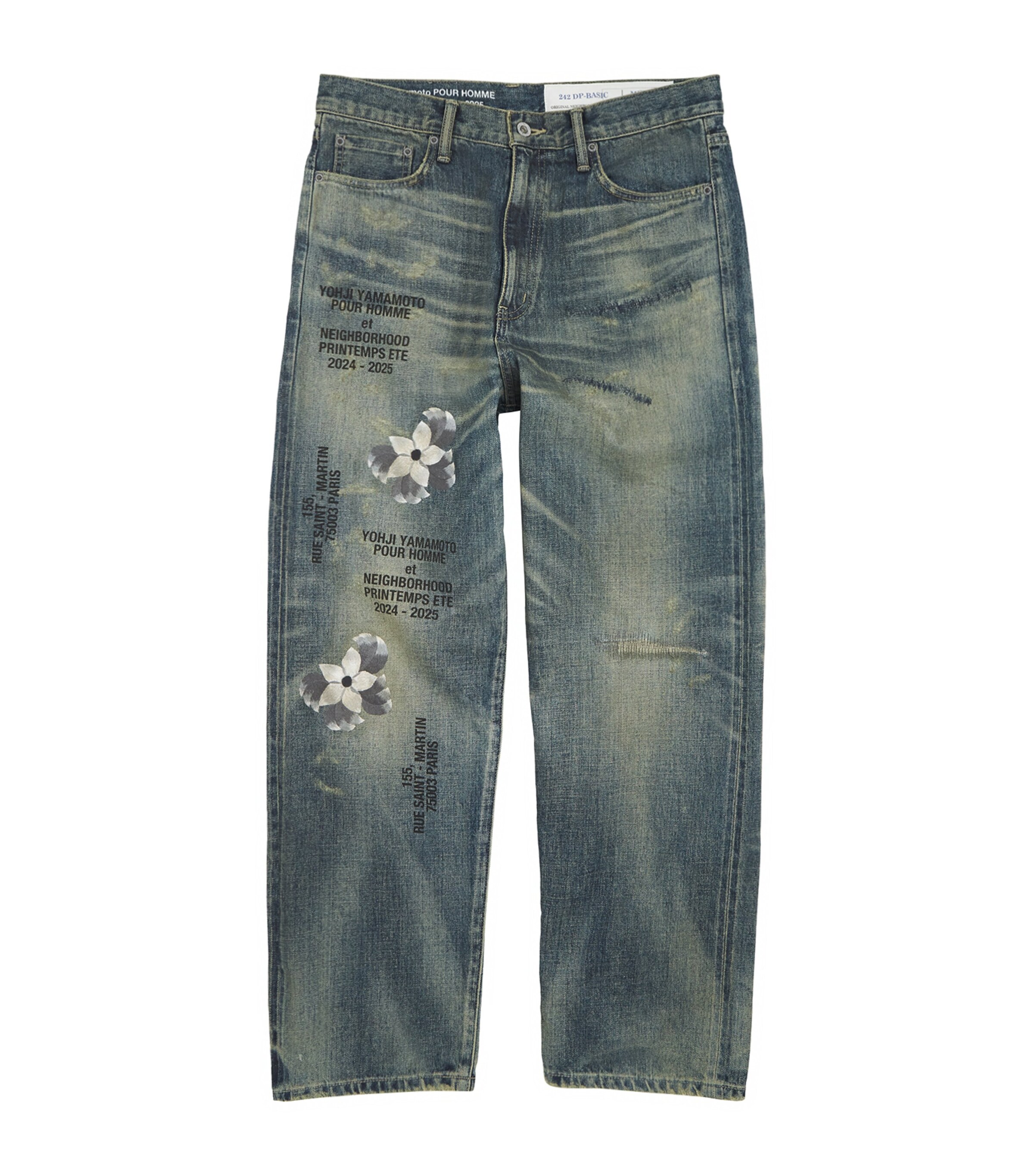 Yohji Yamamoto x Neighborhood Printed Jeans | Harrods HK 