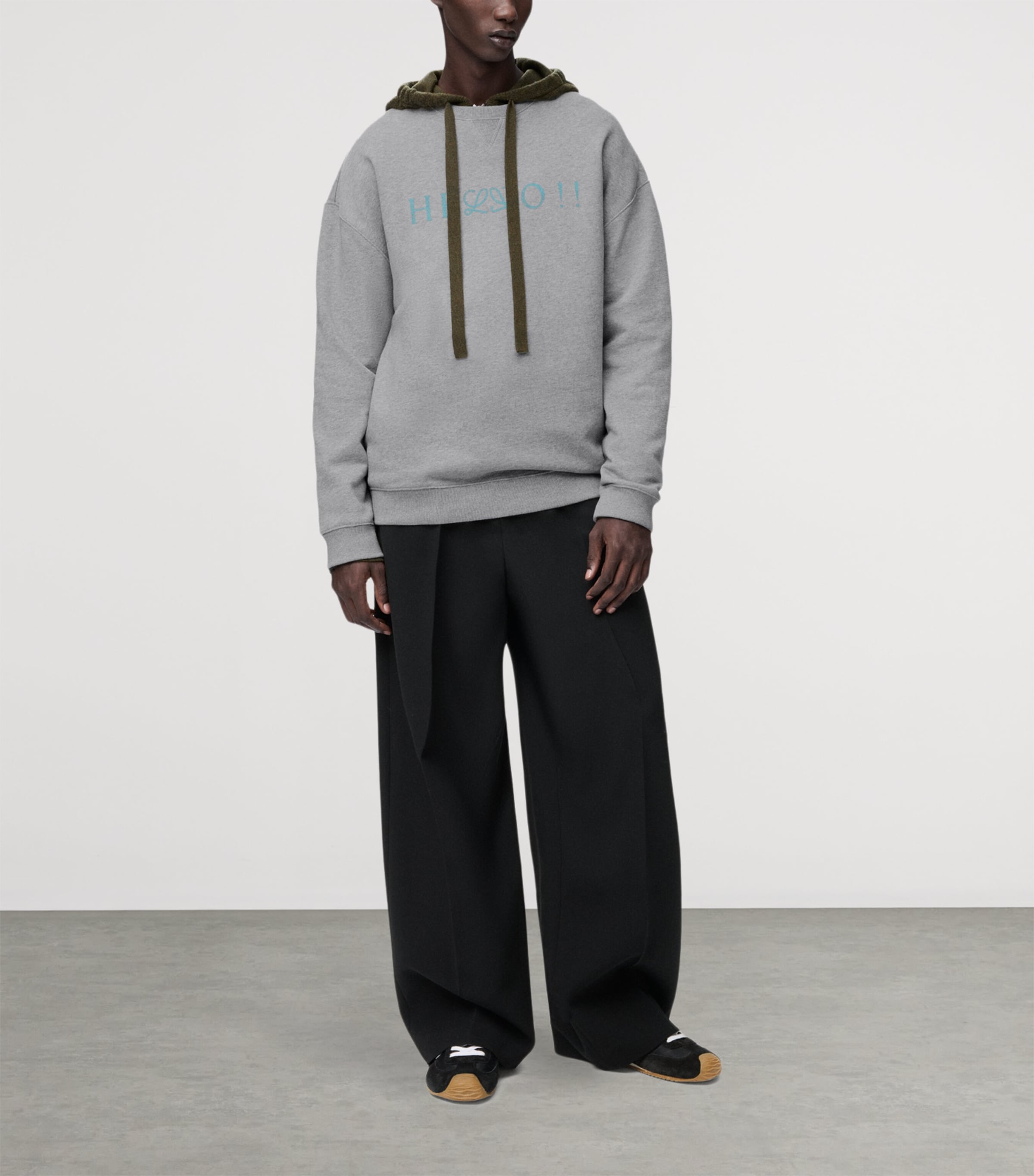 Cotton-Blend Logo Sweatshirt GREY MELANGE Image 2