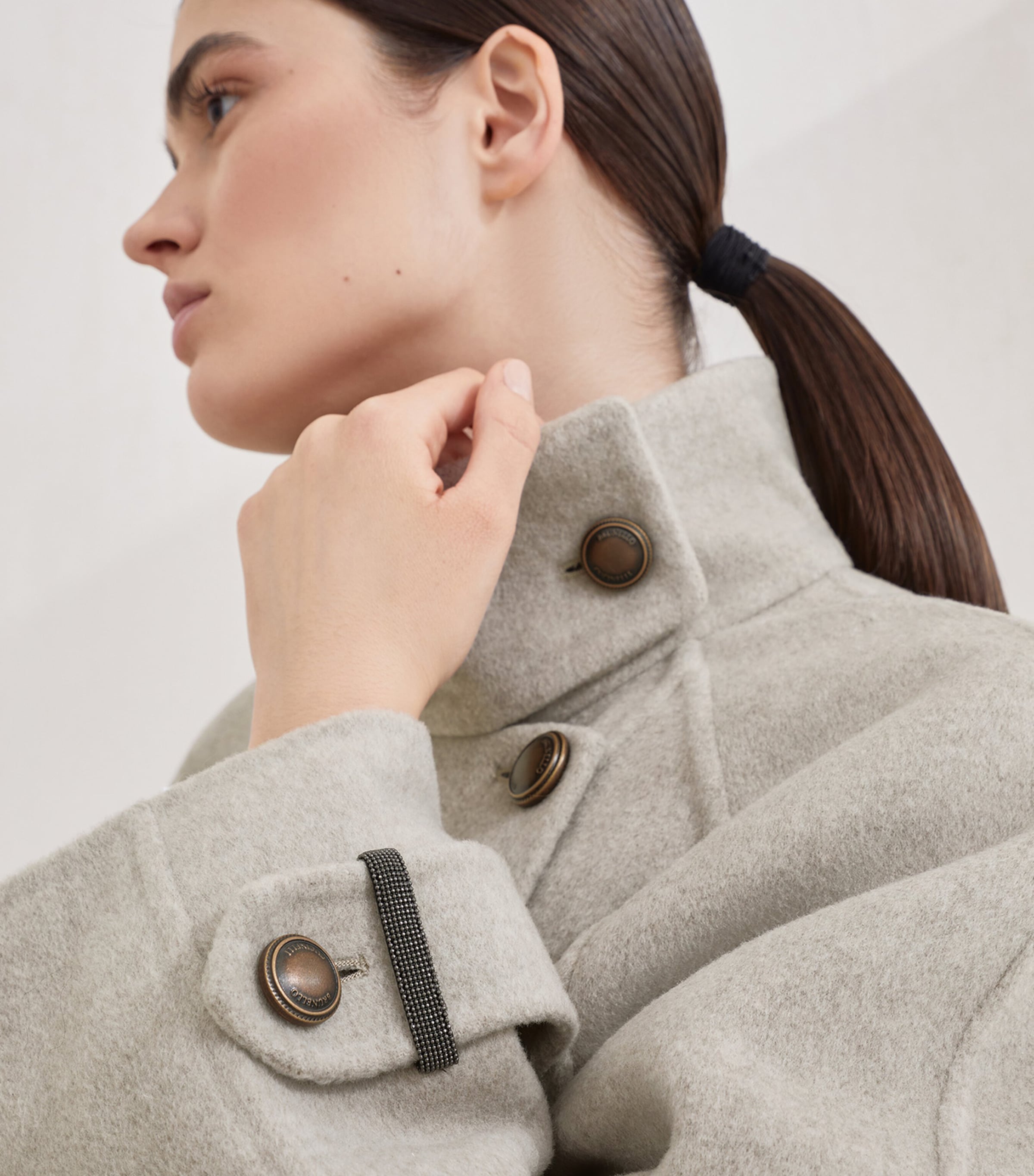 Virgin Wool-Cashmere Pea Coat C001 Image 7