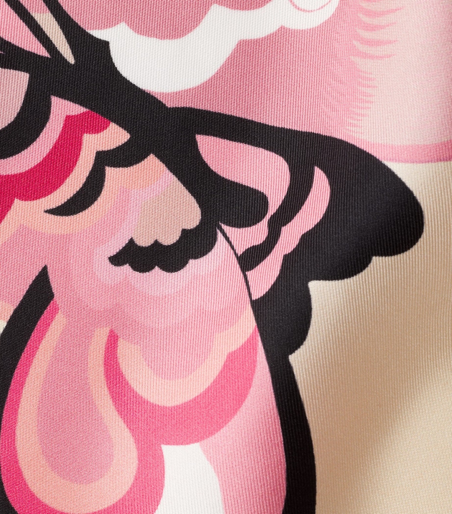 Silk Lady Print Scarf F0E18 Image 2