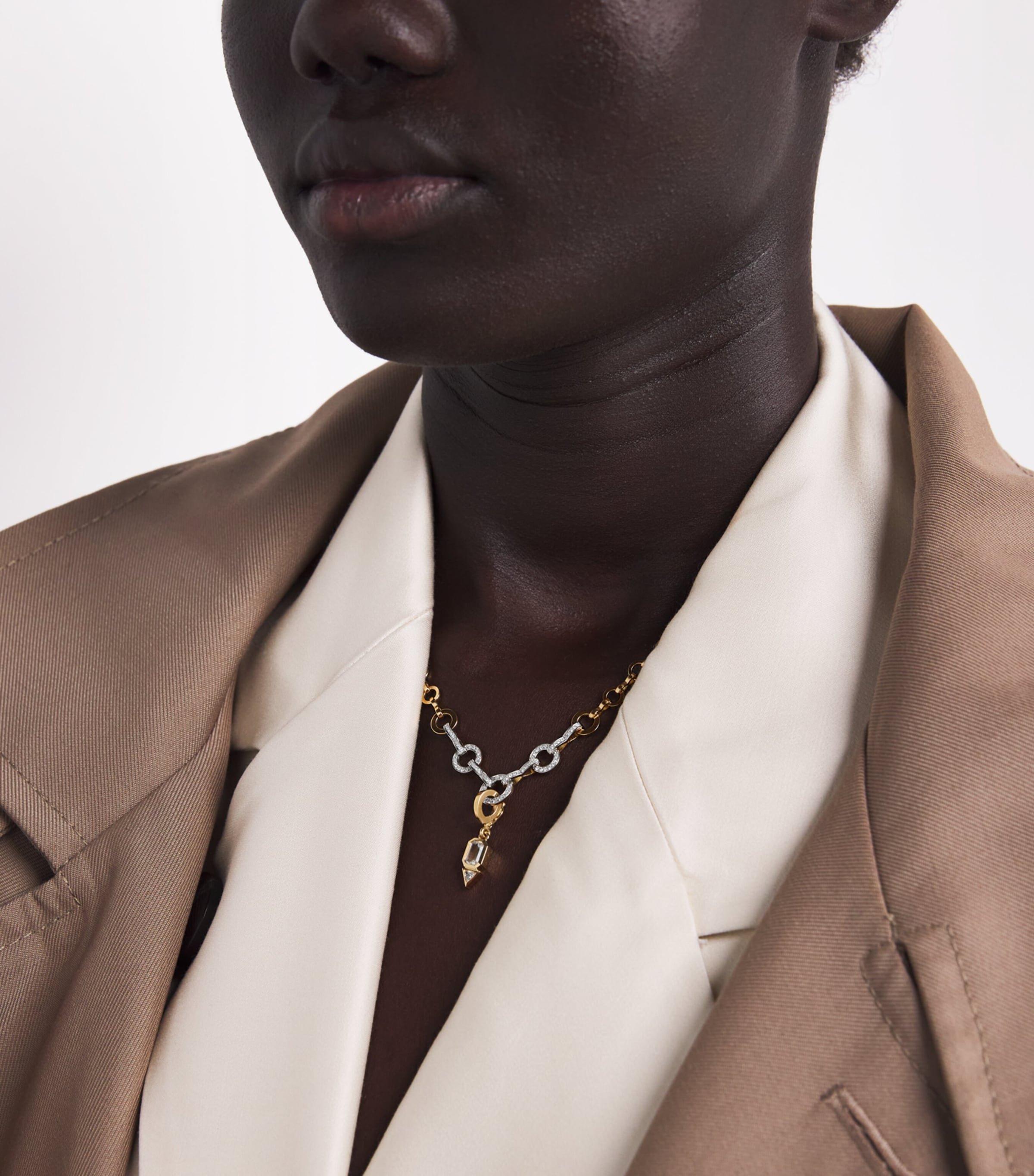 Yellow Gold, Moonstone and Diamond June Charm YELLOW GOLD Image 2