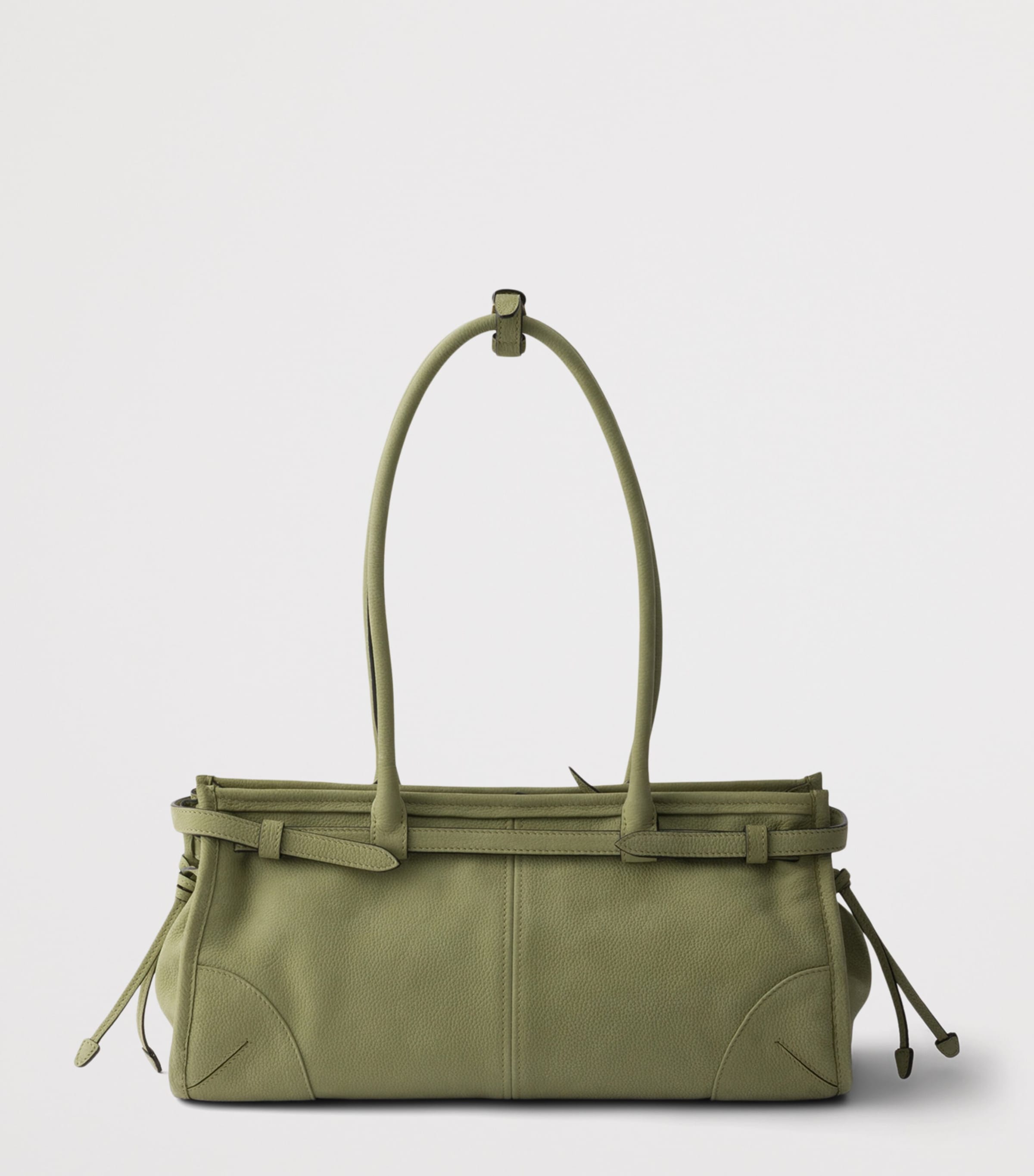 Prada Medium Nubuck Bonnie Shoulder Bag Green Image 3