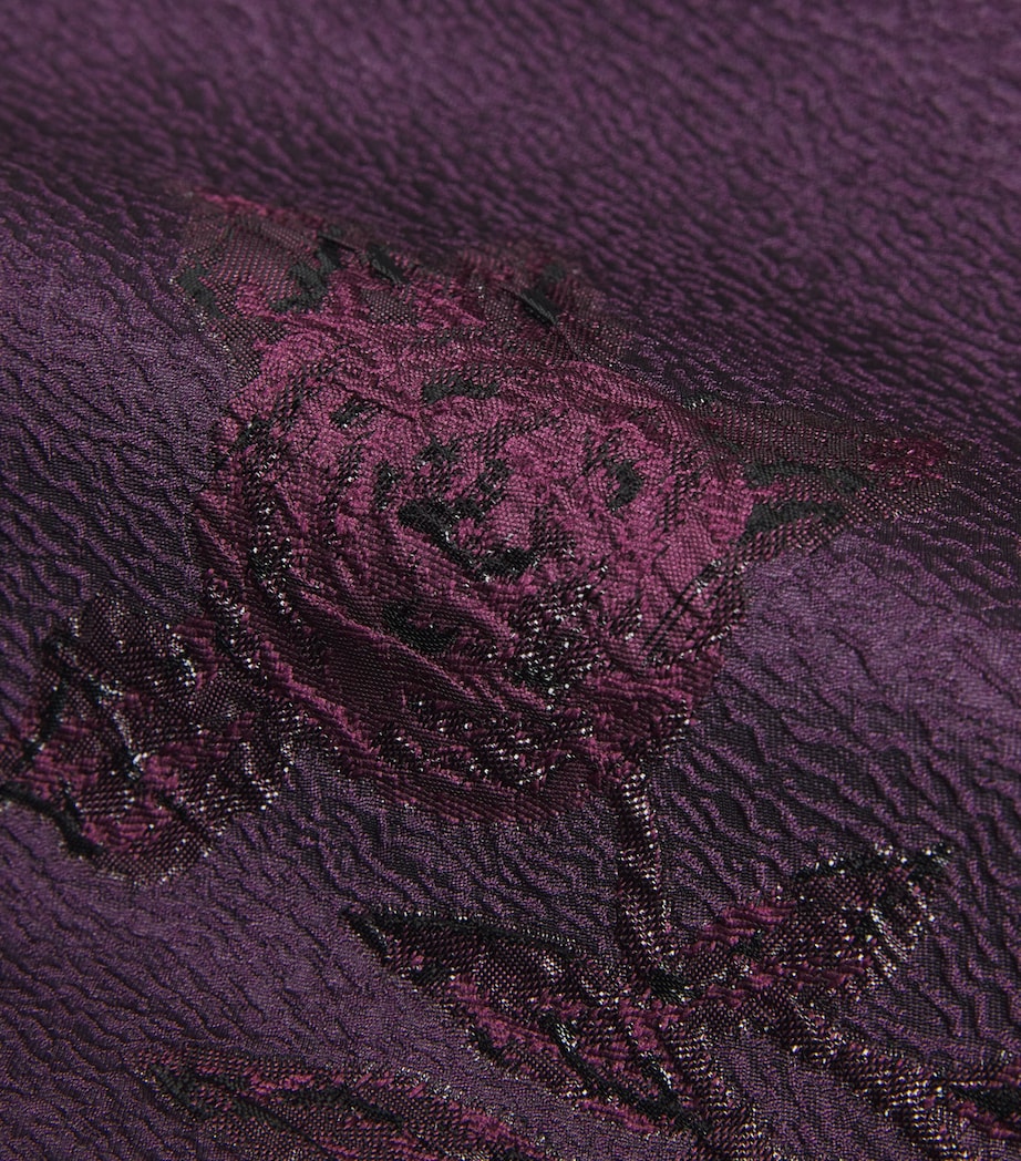 Brocade Alfina Midi Dress BLACKBERRY Image 5