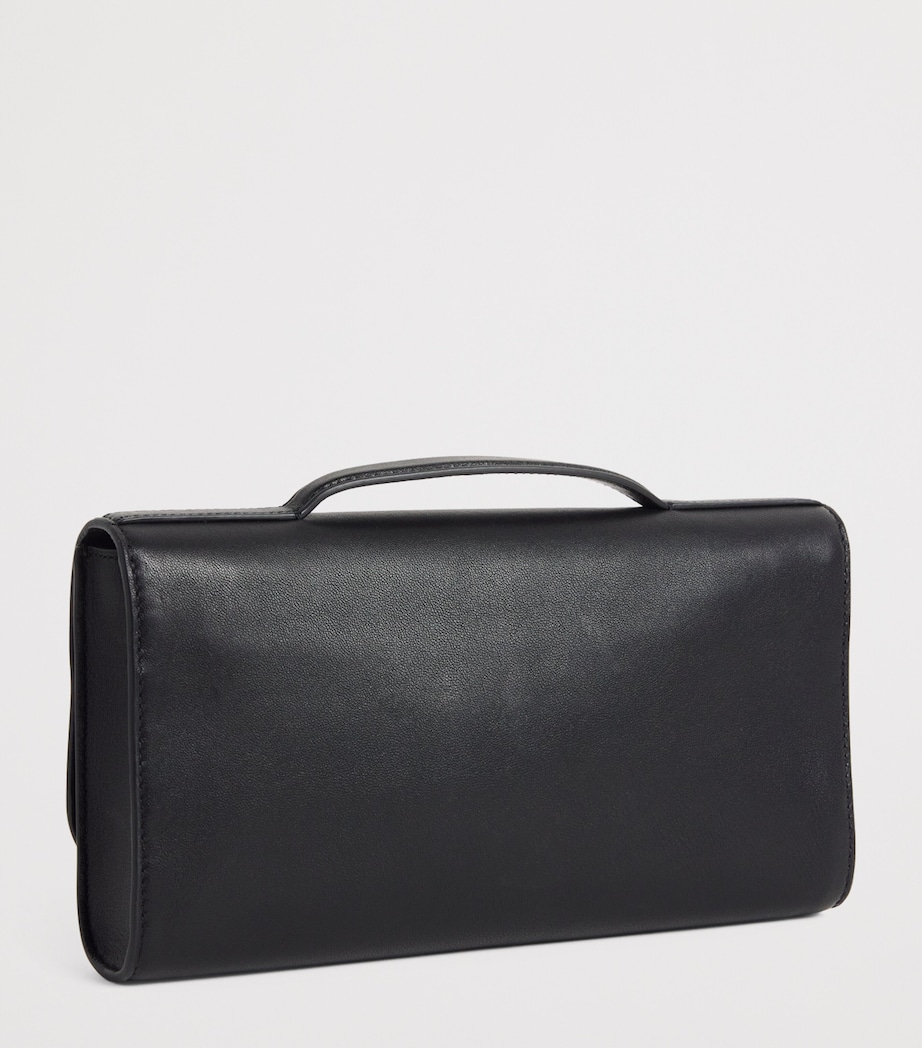 Mulberry Leather Lily Clutch Bag Black Image 3