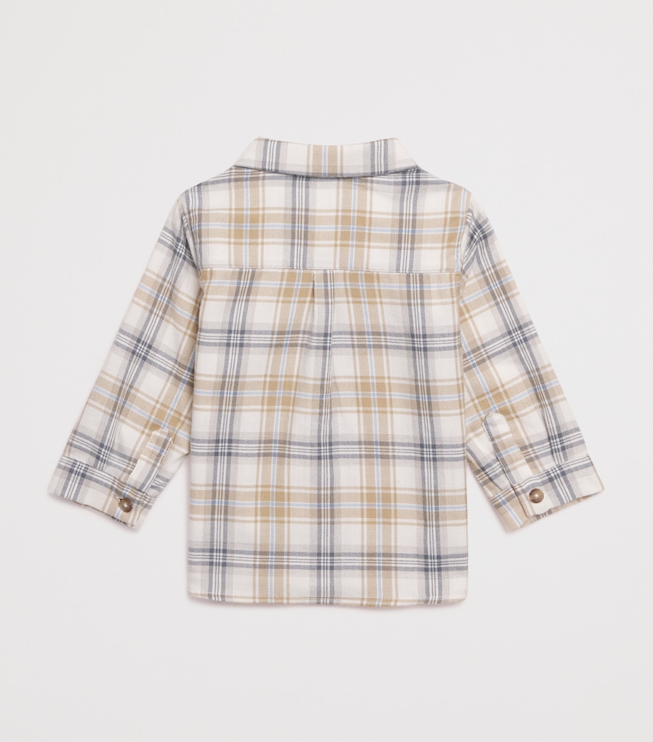 Cotton-Wool Check Shirt (3 Months-4 Years) 13NACRE Image 2