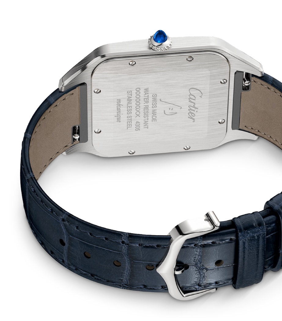 Stainless Steel Santos-Dumont Watch 46.6mm SILVER Image 4