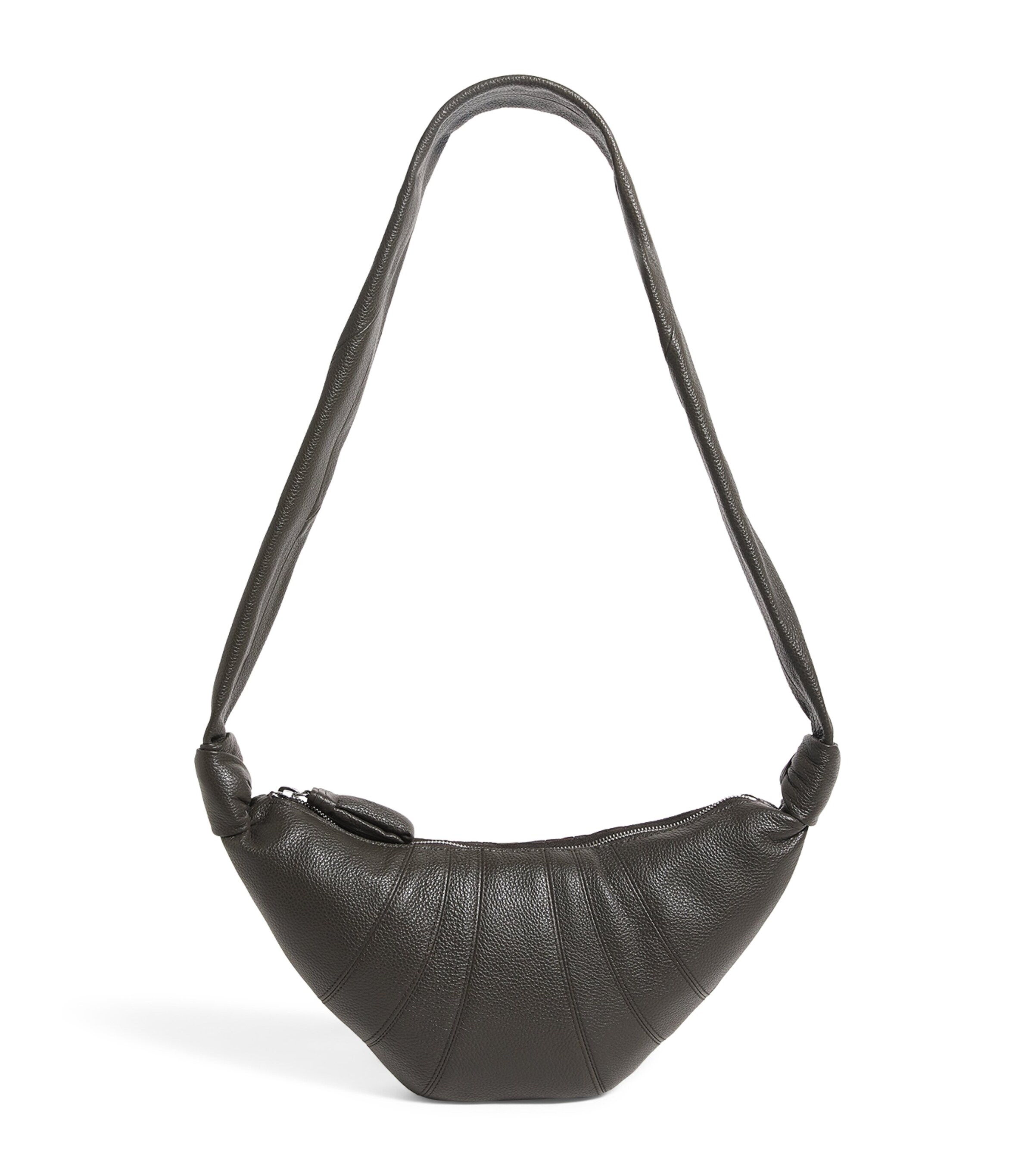 Lemaire Small Pebbled Leather Croissant Bag Marecage Image 1