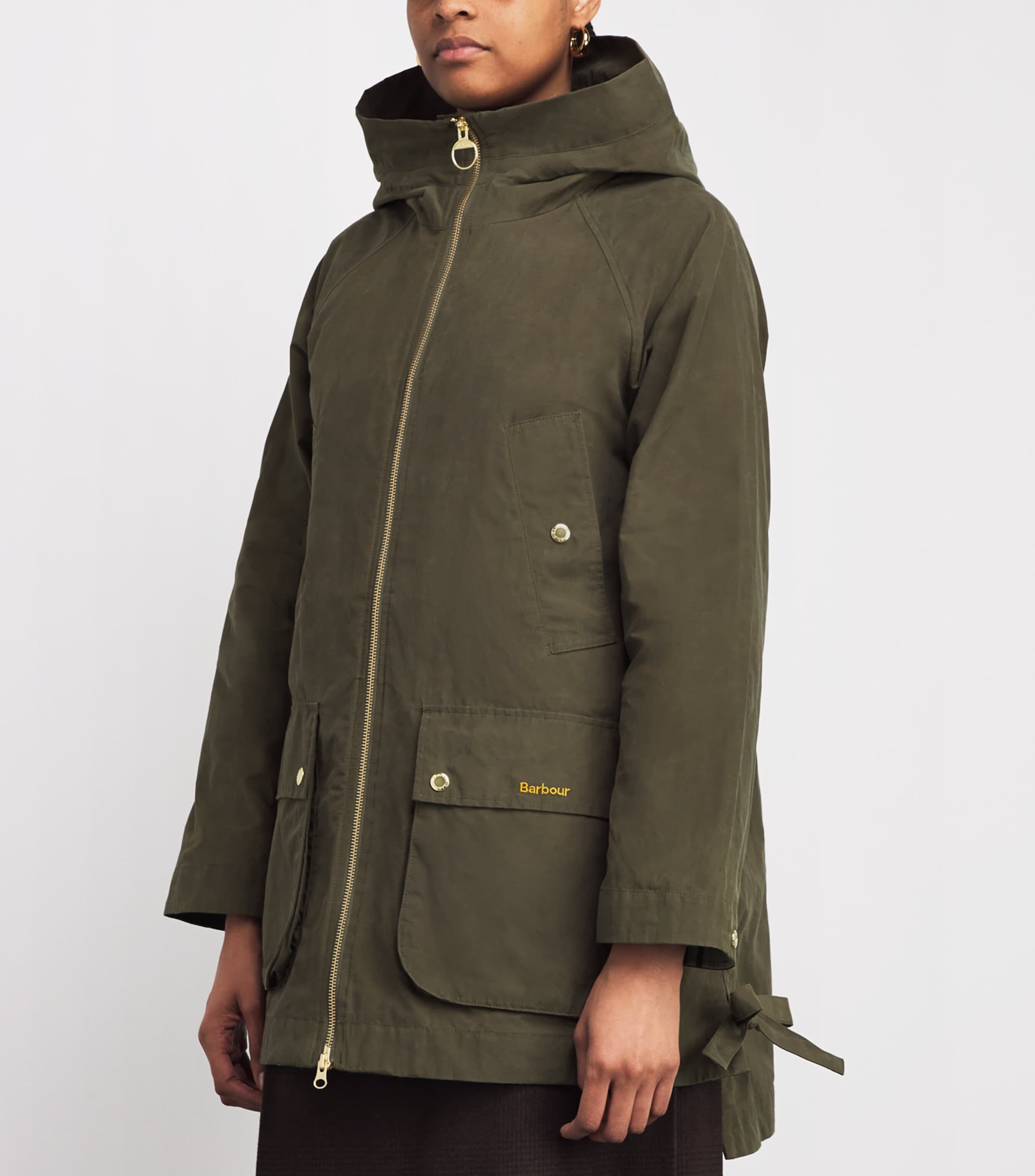 Barbour Womens Hooded Middlemarch Parka Coat Ivy Green/ancient Image 4