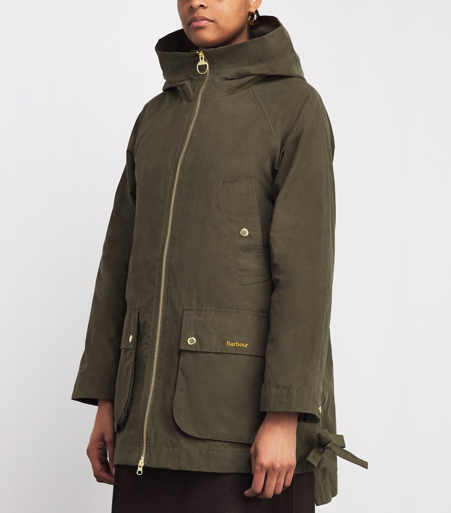 Barbour Womens Hooded Middlemarch Parka Coat Ivy Green/ancient Image 4