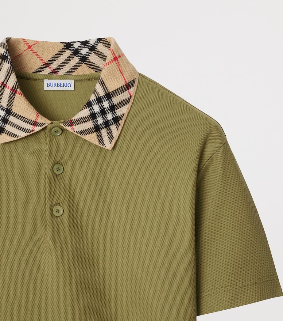 Cotton Piqué Slim Polo Shirt ESTATE Image 5