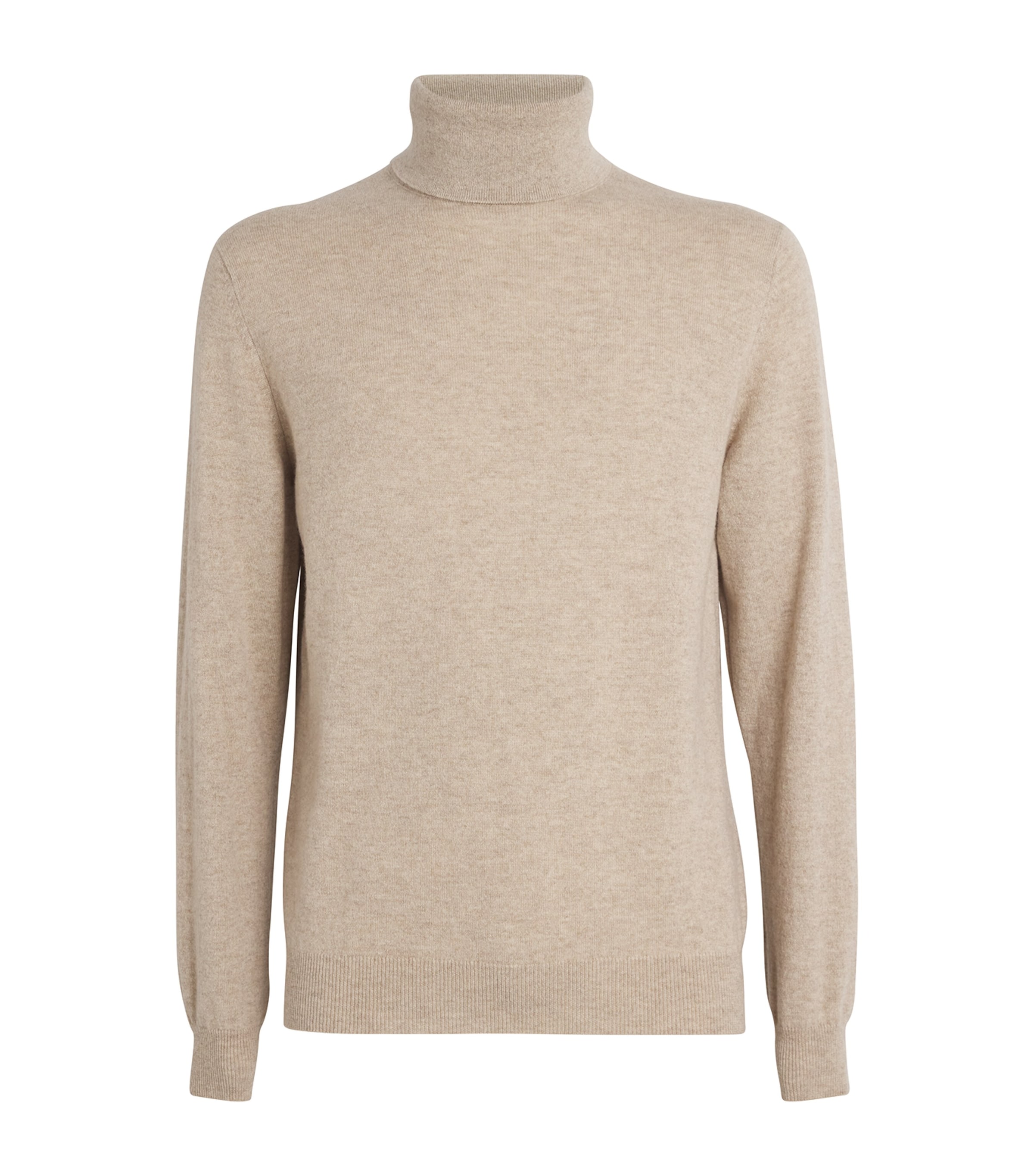 Harrods Cashmere Rollneck Sweater In Beige