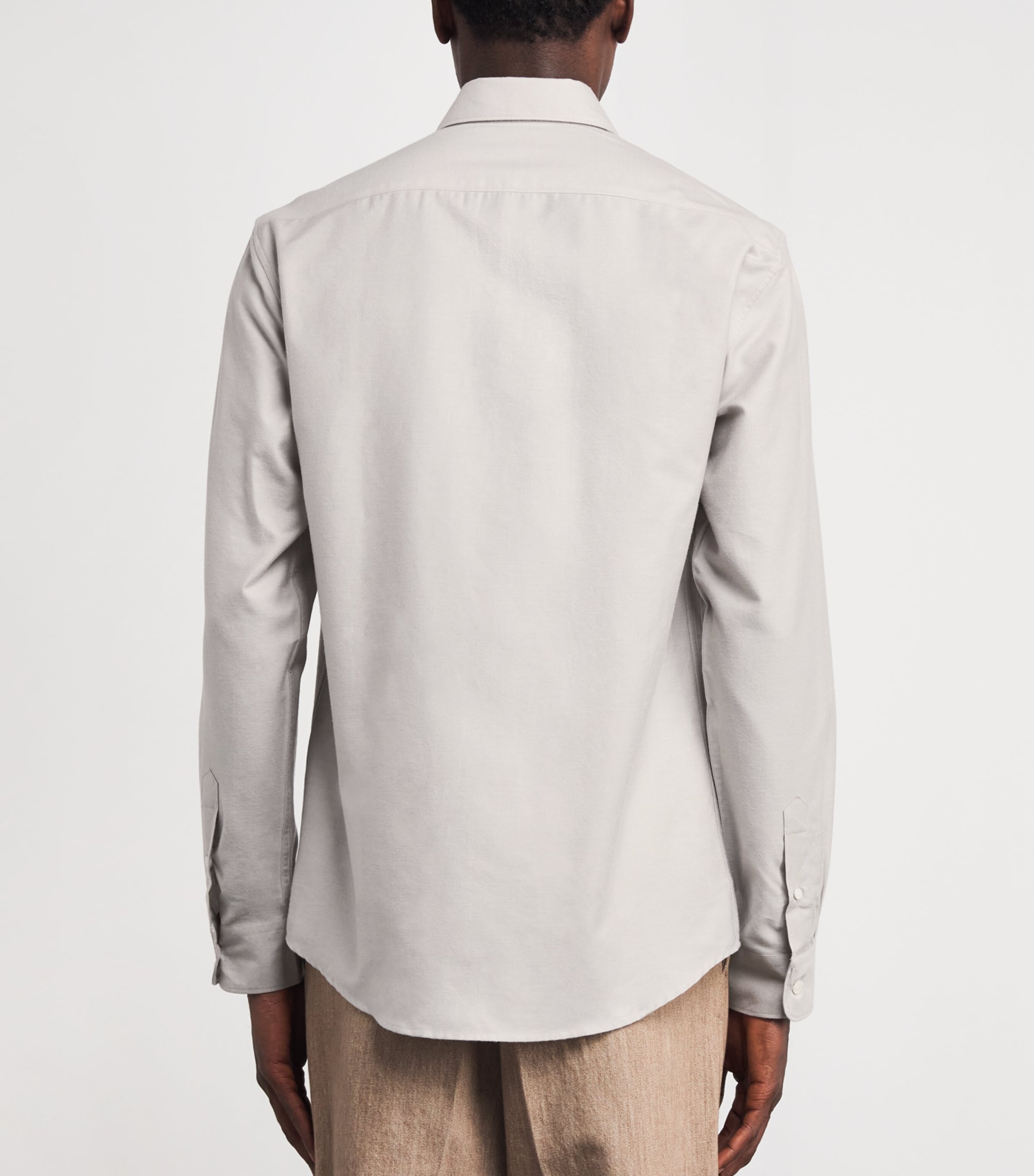 Sunspel Mens Cotton-Cashmere Shirt Gyfi Image 5