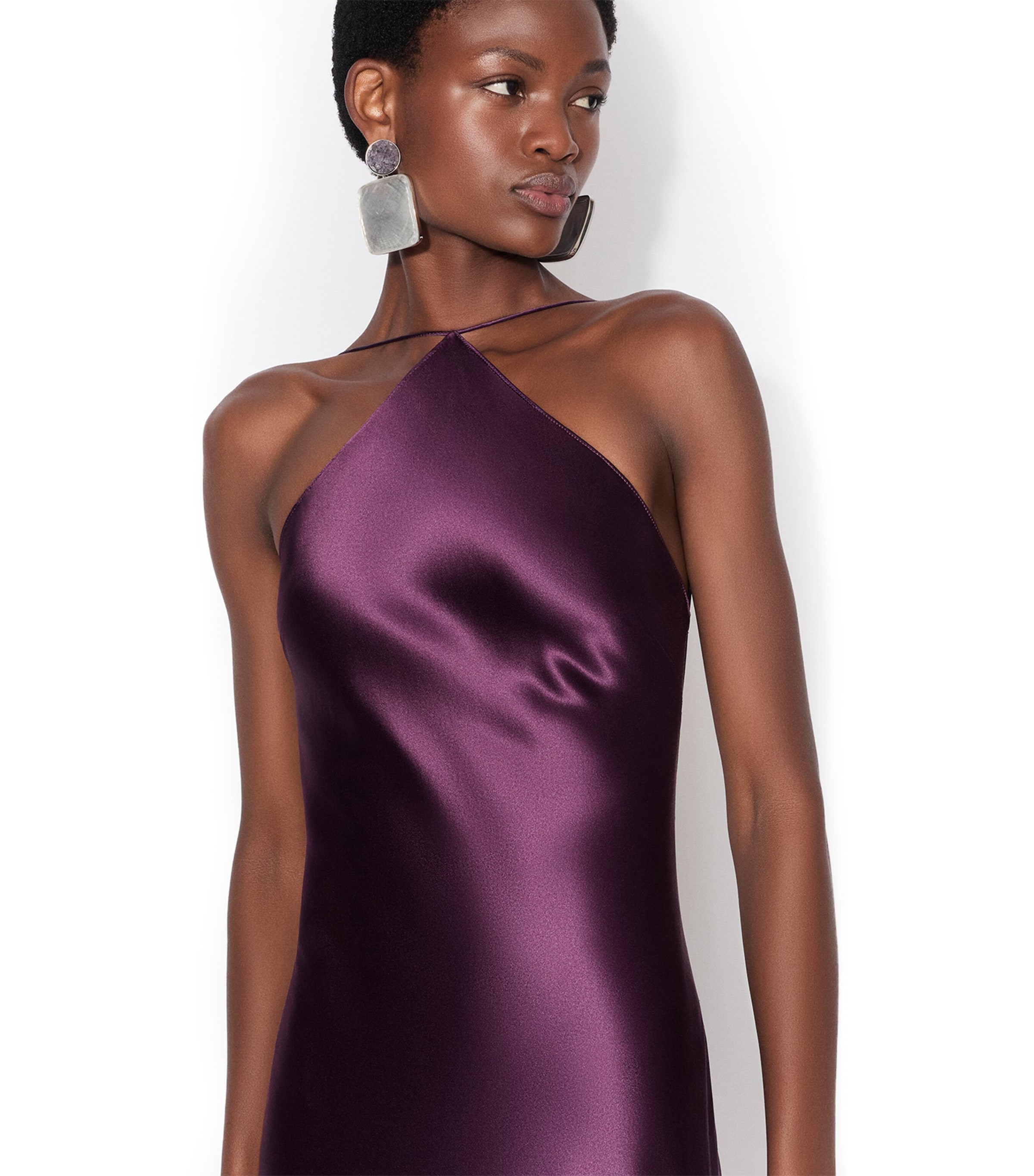 Alaïa Amethyst Pendant Earrings Rouge Grenat Image 2