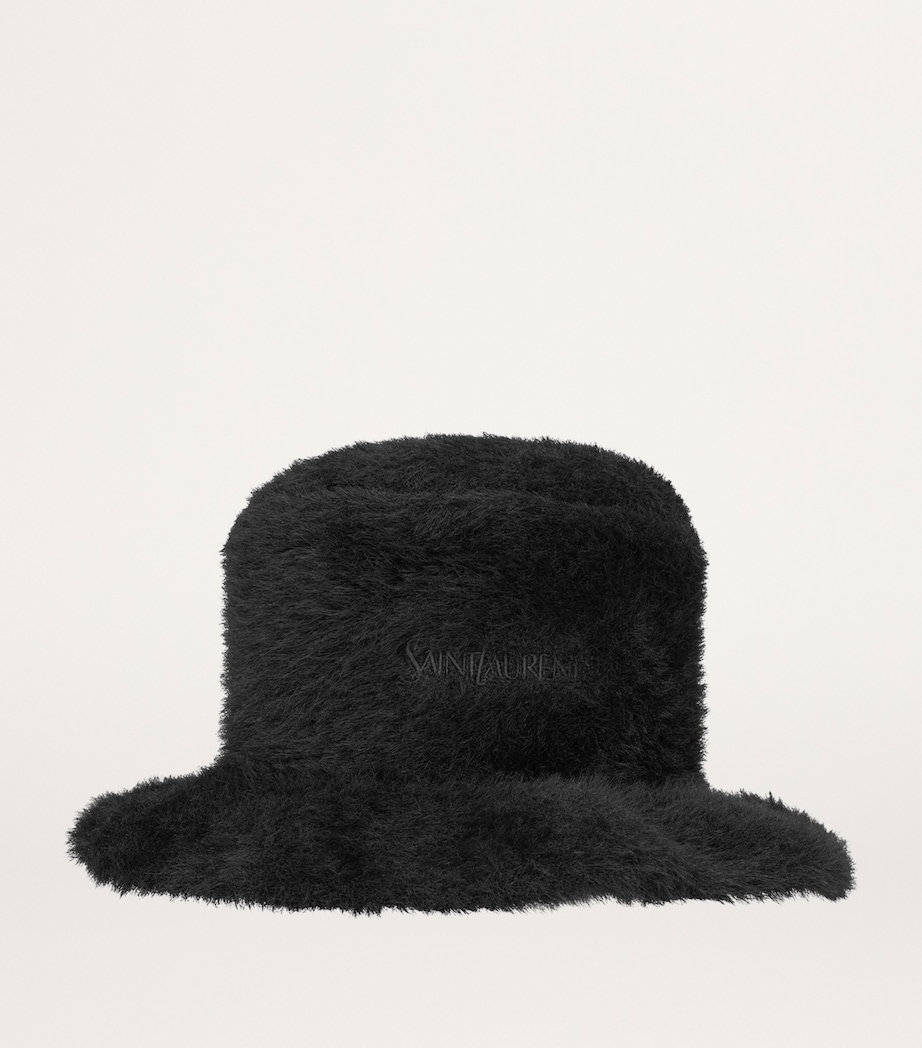 Fluffy Embroidered Logo Bucket Hat 1000 Image 3