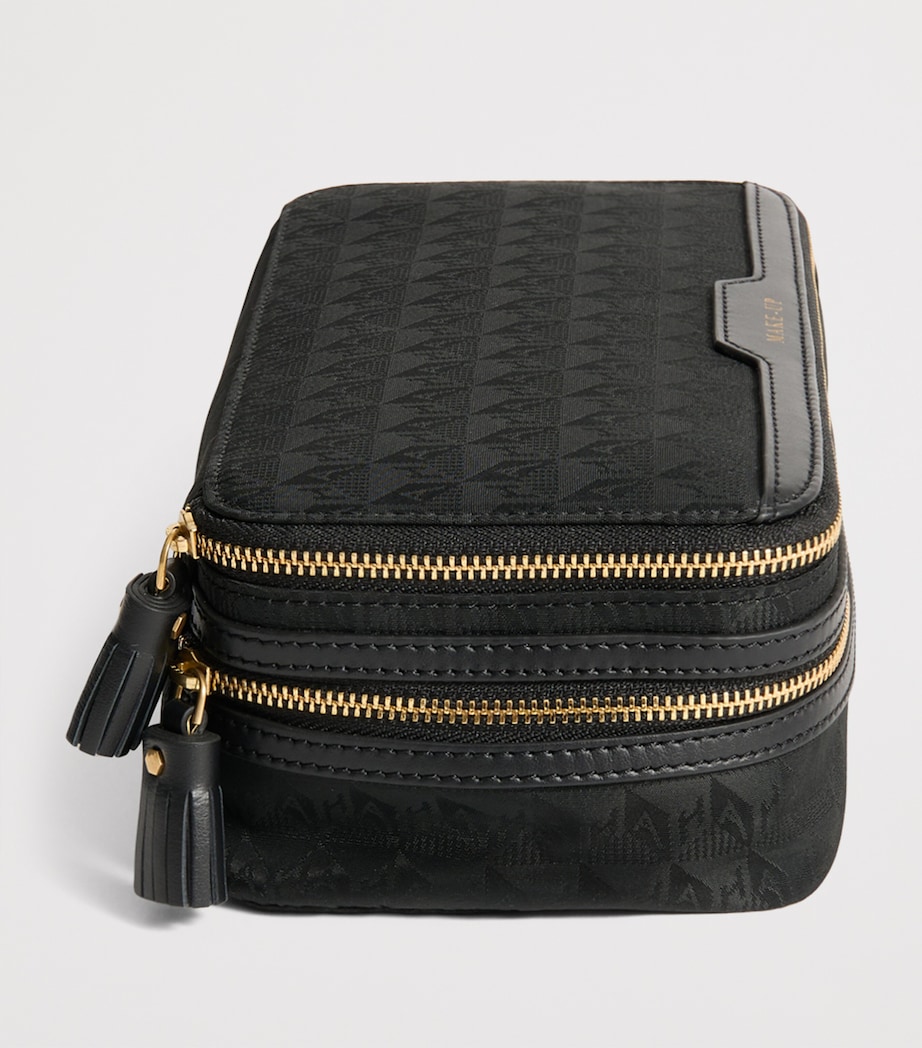 Jacquard Logo Make-Up Pouch BLACK Image 4