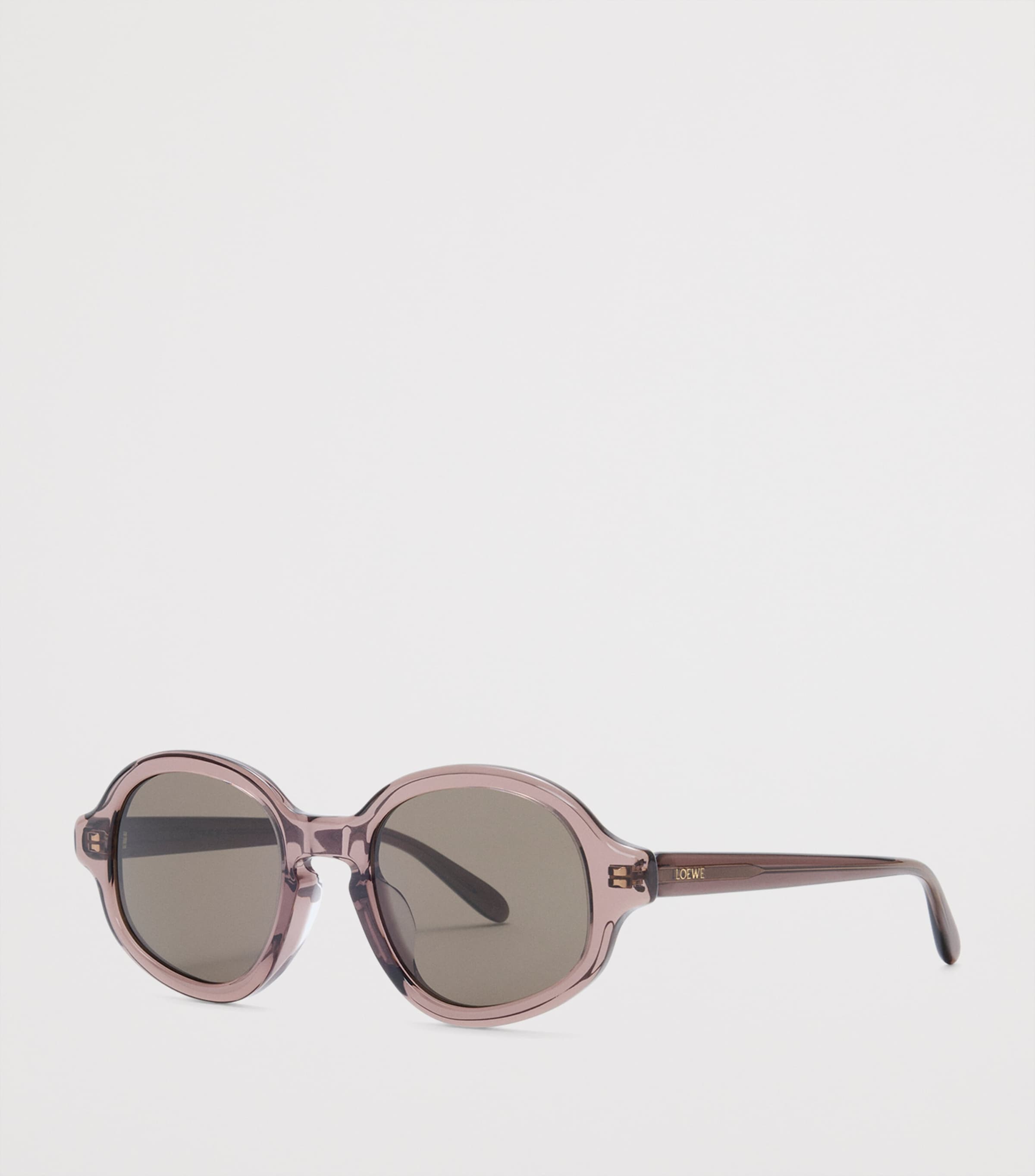 LOEWE Delta Slim Sunglasses Transparent Brown Image 2