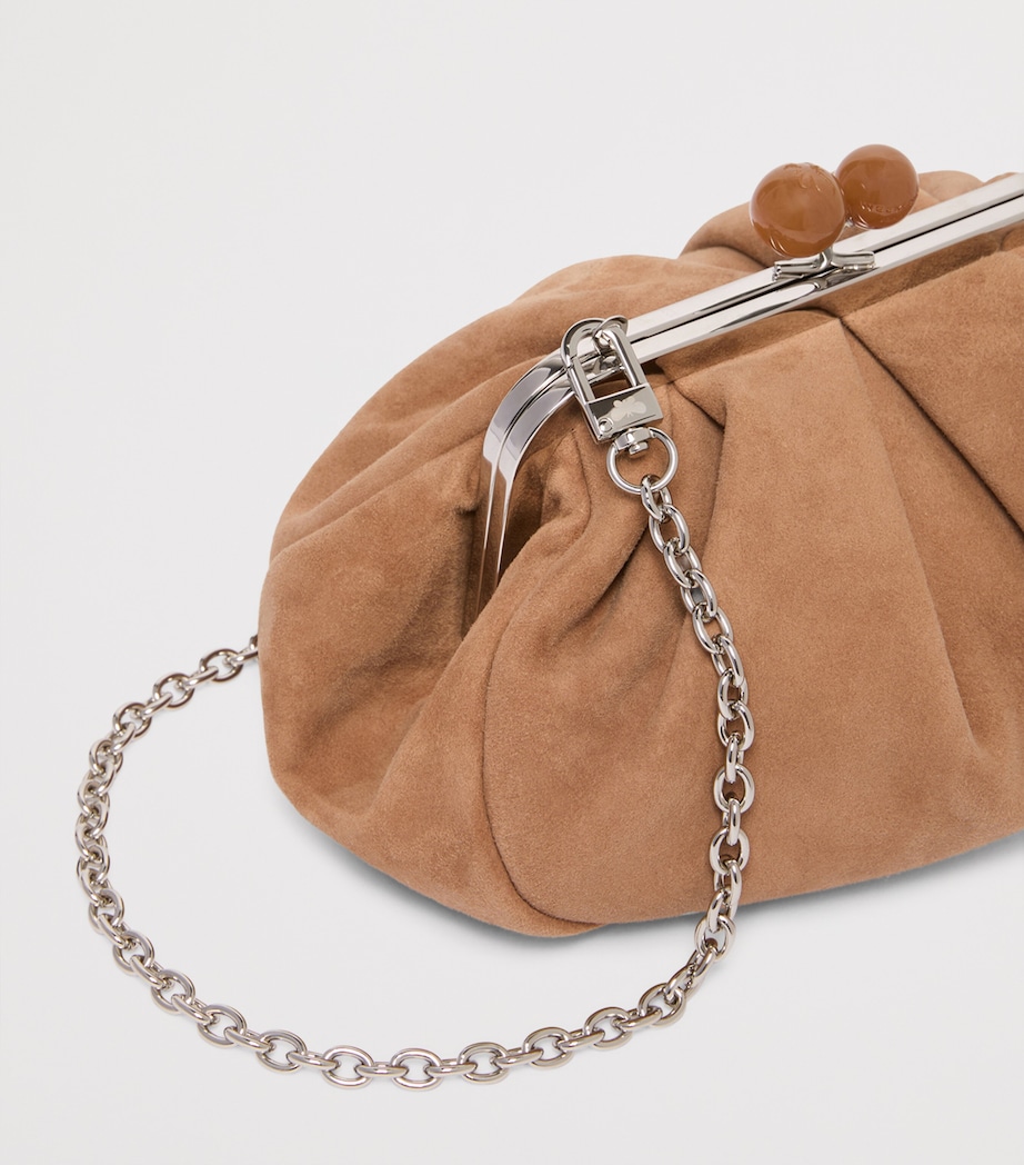 Weekend Max Mara Suede Pasticcino Clutch Bag Sand Image 5