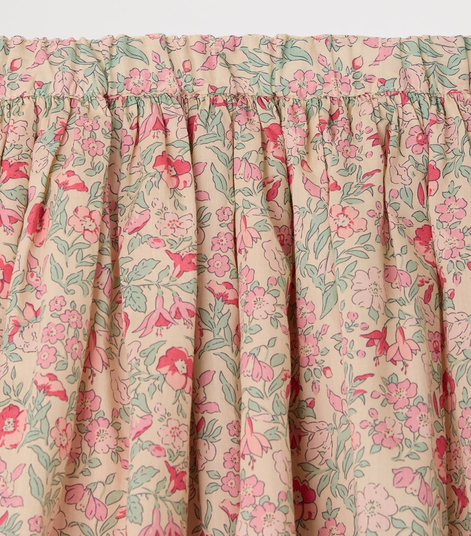 Bonpoint Cotton Floral Skirt (10-14 Years) Fl Framboise Image 3