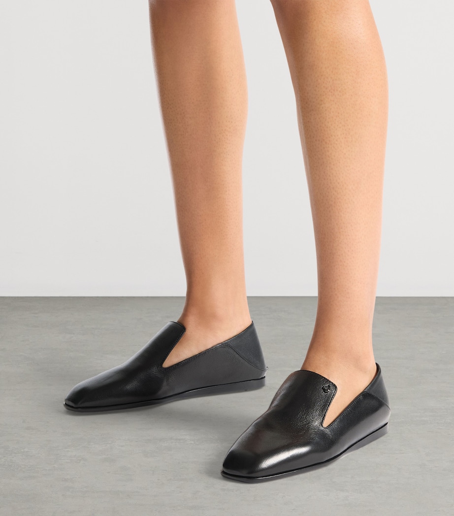Eliot Calfskin Slippers BLACK Image 2