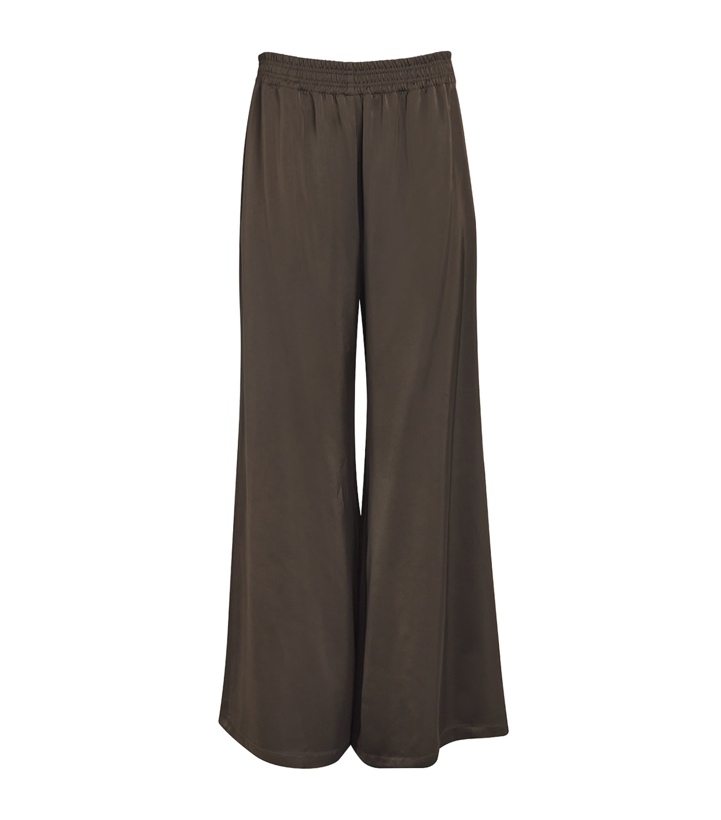 Shop Fabiana Filippi Relaxed Wide-leg Trousers In Brown