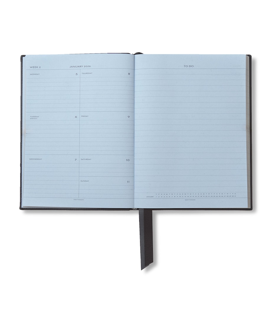 Leather Soho A5 2026 Diary BLACK Image 2
