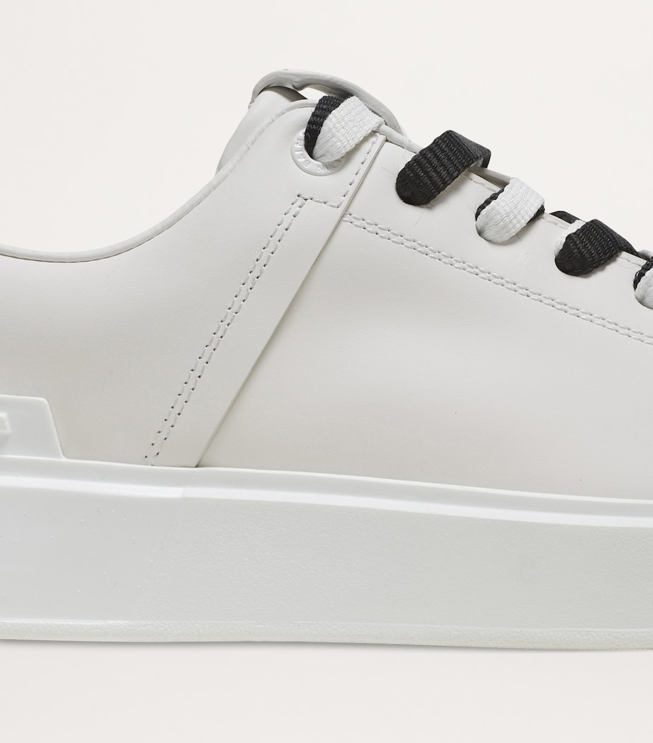 Balmain Leather B-Court Sneakers Blanc Image 7
