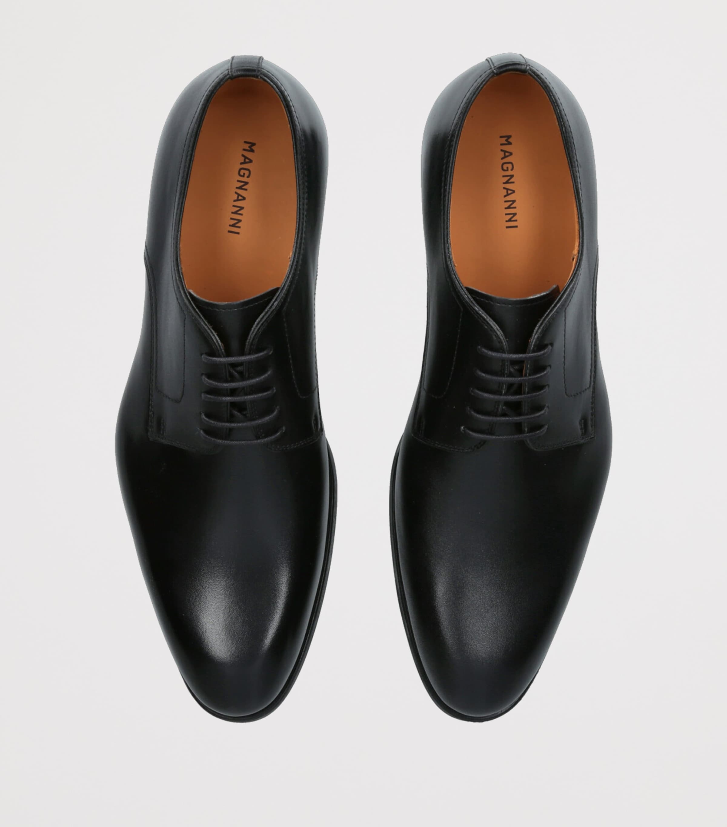 Leather Derby Shoes BLACK Image 4