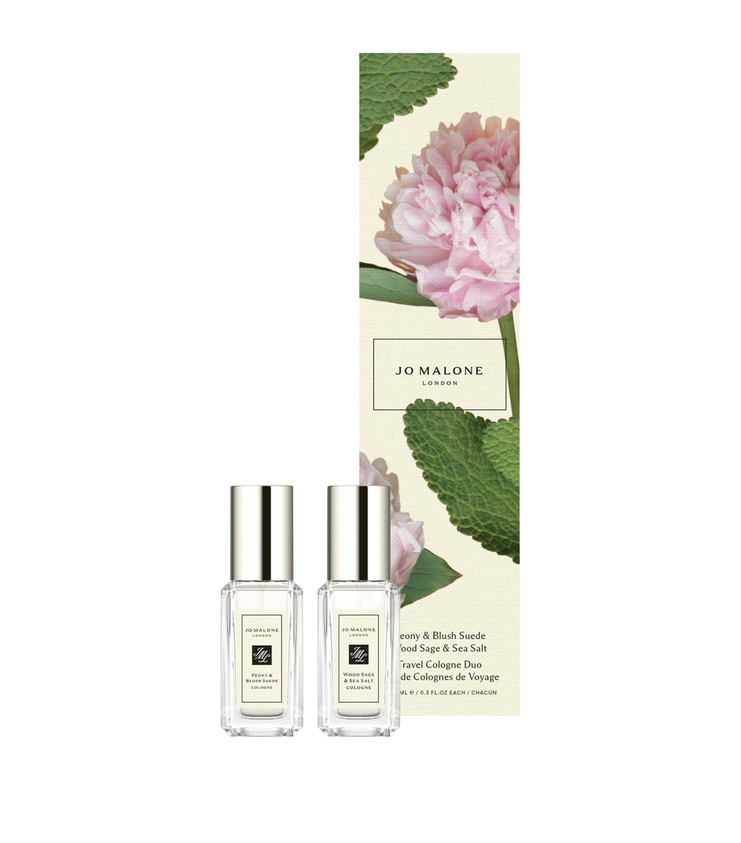 Peony & Blush Suede and Wood Sage & Sea Salt Cologne Duo (2 x 9ml) NO COLOUR Image 2