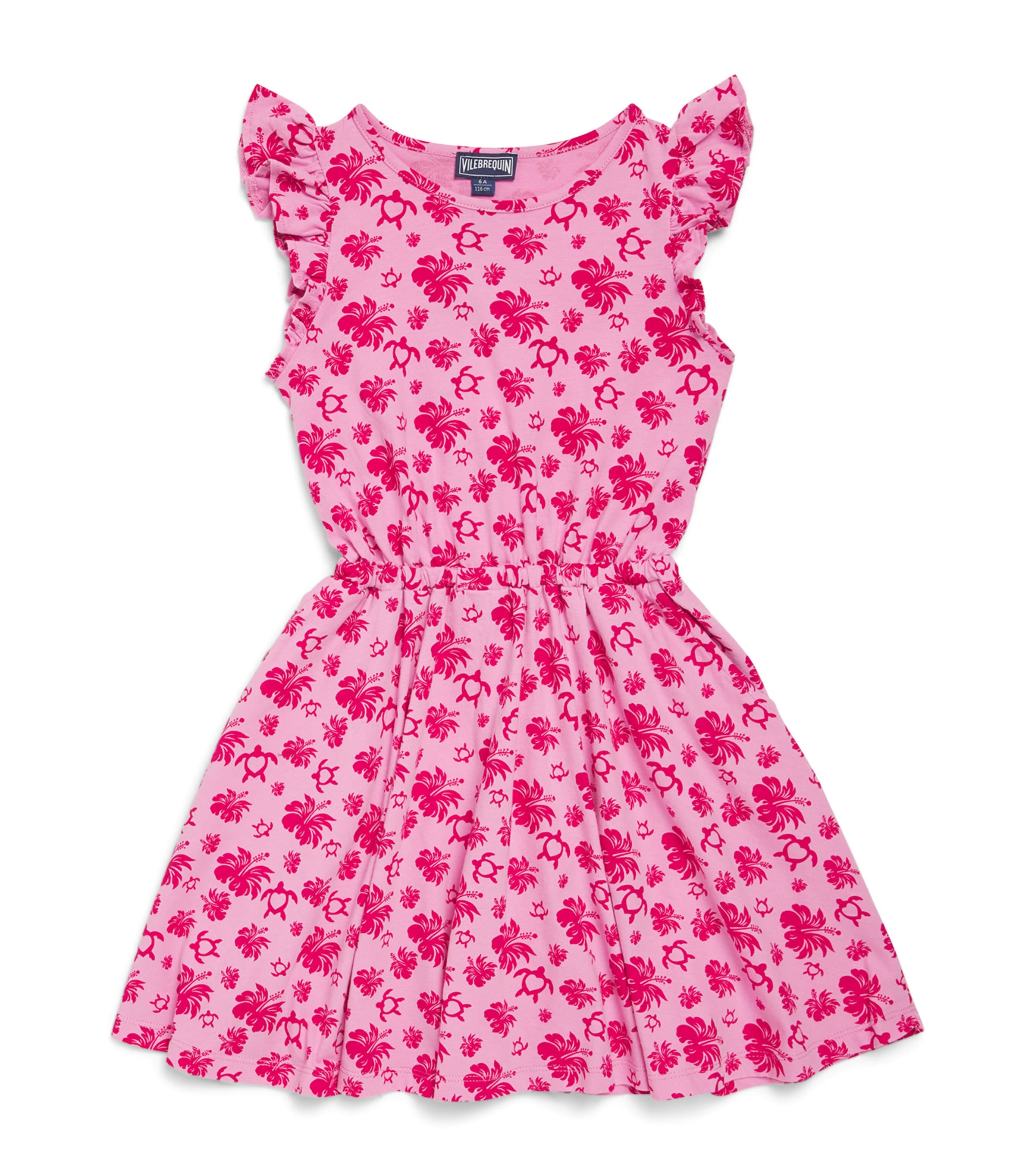 Cotton Tahiti Turtles Dress (2-12 Years) 162 PETUNIA Image 1