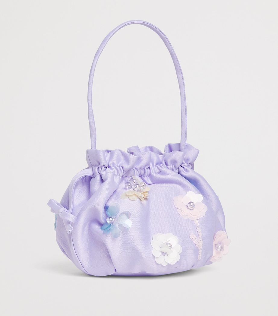 Self-Portrait Kids Embellished Top-Handle Bag Lilac Image 2