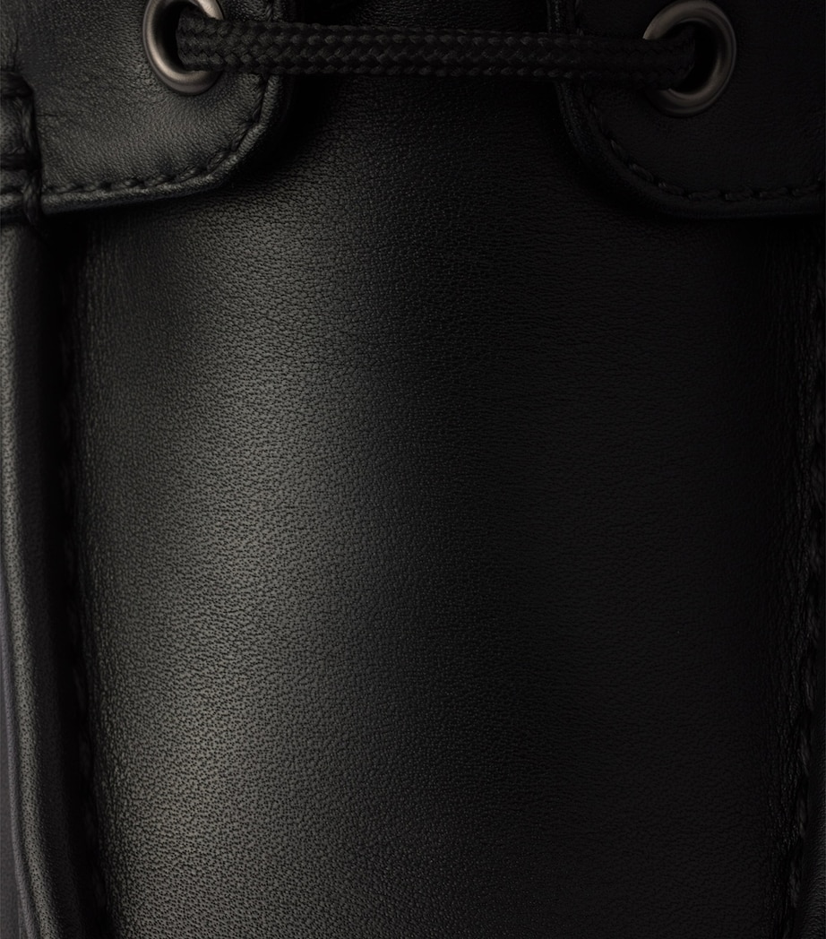 Leather Lace-Up Boots F0002 Image 5