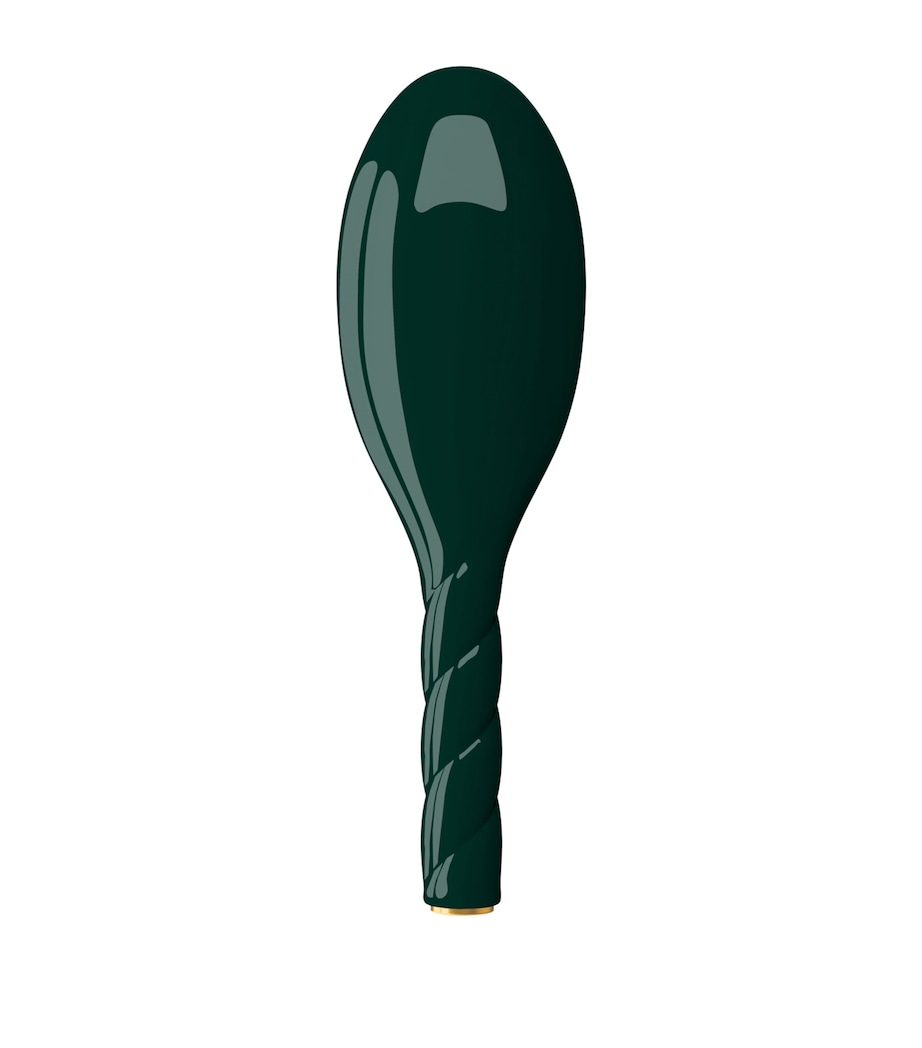 Large N.02 The Essential The Care & Detangling Hairbrush EMERALD GREEN Image 3