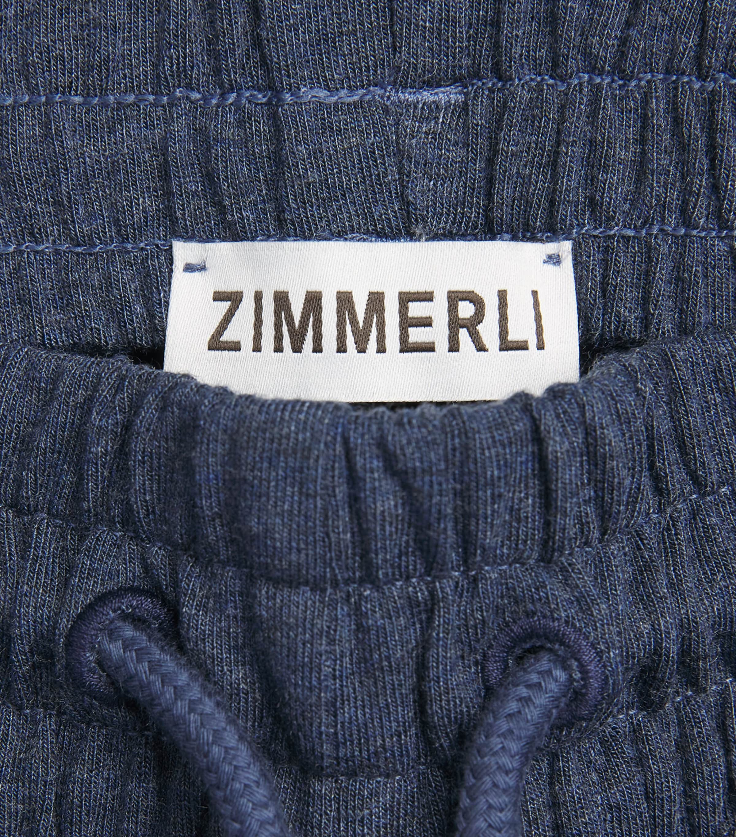 Zimmerli Mens Soft Lounge Pyjama Shorts Blue Melange Image 6