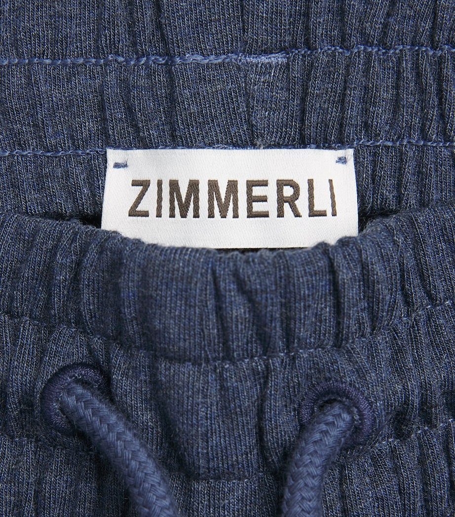 Zimmerli Mens Soft Lounge Pyjama Shorts Blue Melange Image 6