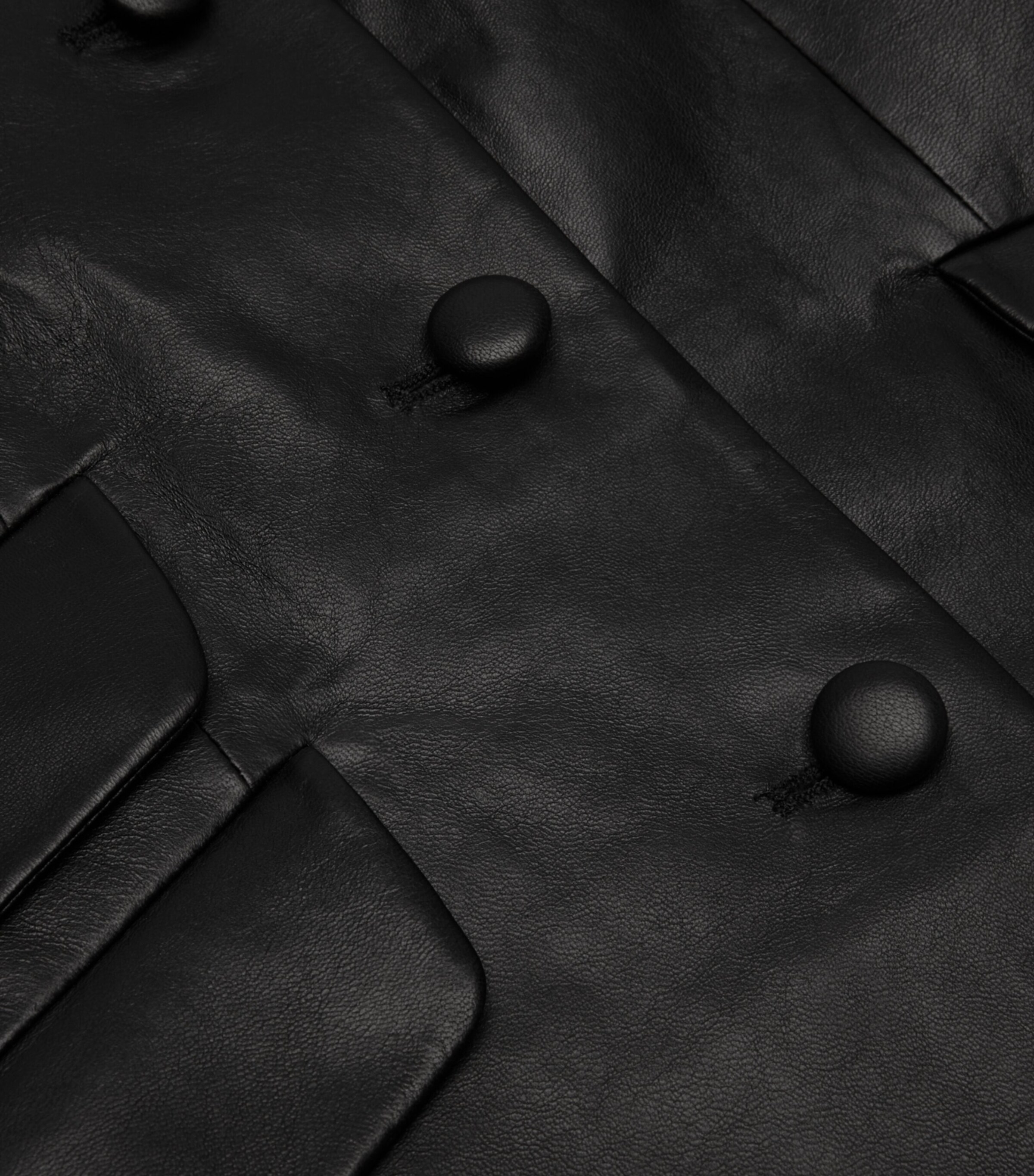 Rag & Bone Womens Leather Slade Waistcoat Black Image 2