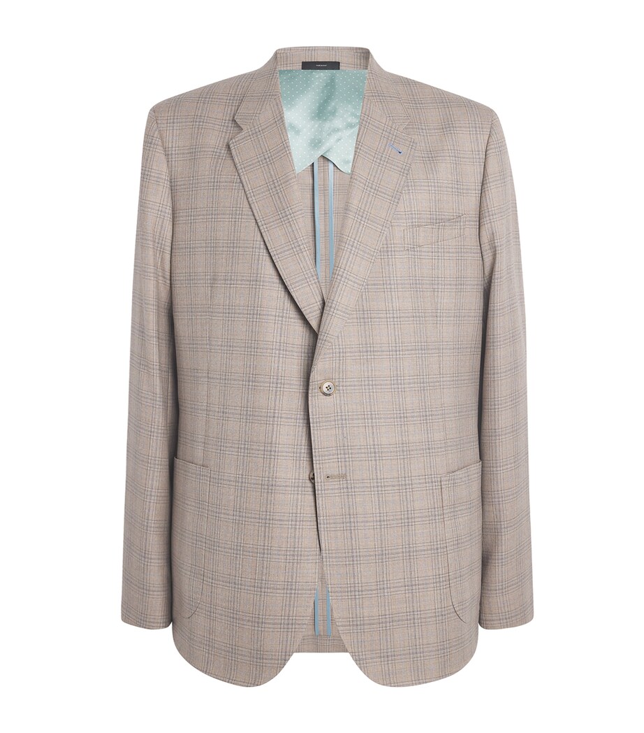 Wool Check Blazer 60_LIGHT BEIGE Image 1