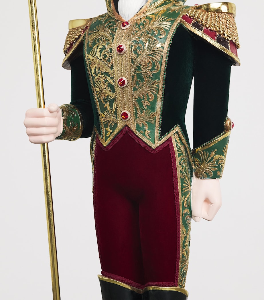 Harrods Extra Large Nutcracker Ornament (178cm) Green/red Image 3