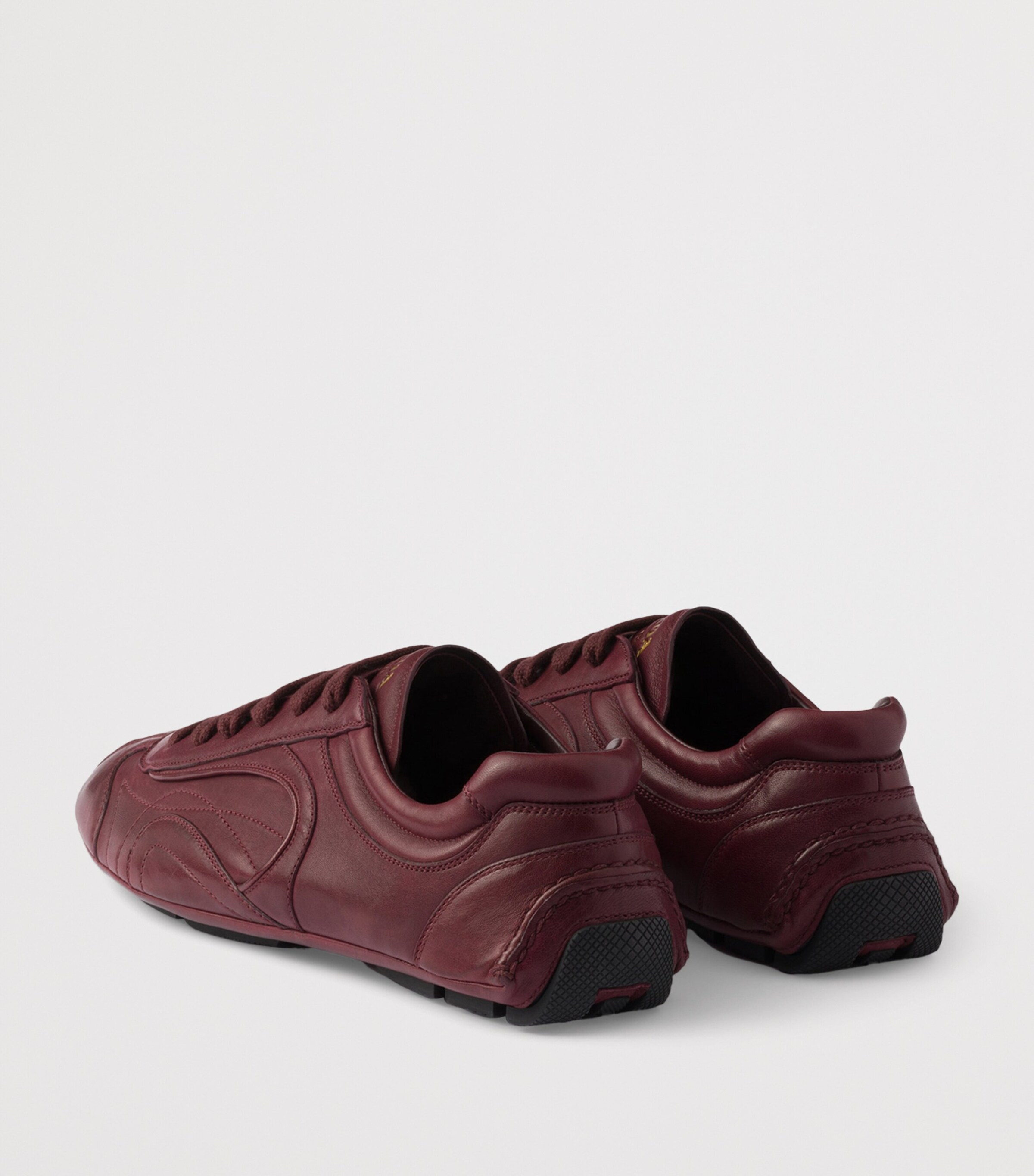 Prada Nappa Leather Antiqued Sneakers Image 5