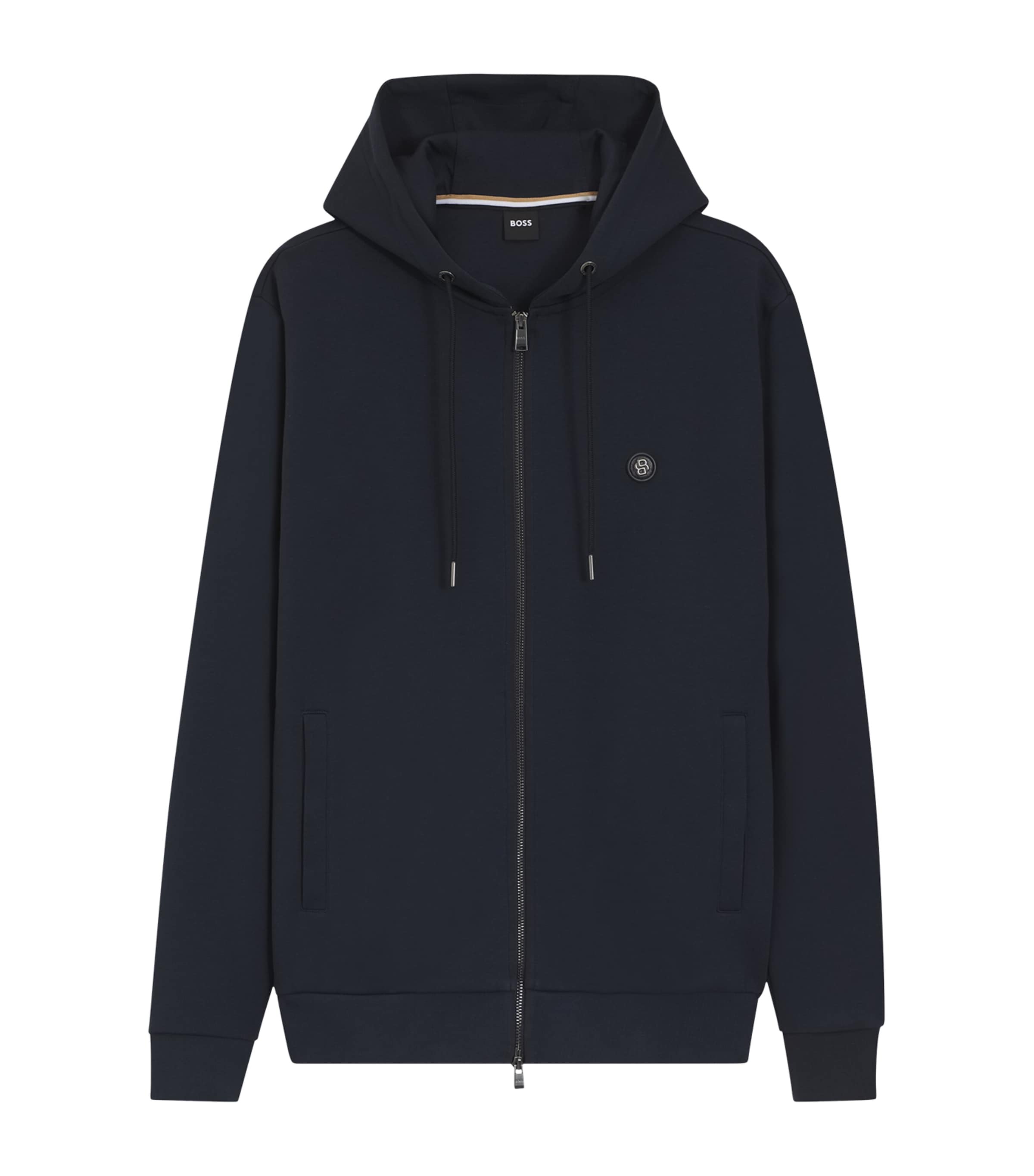 BOSS Mens Cotton-Blend Hoodie Image 1