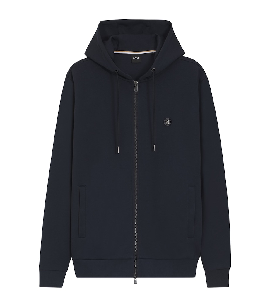 BOSS Mens Cotton-Blend Hoodie Image 1