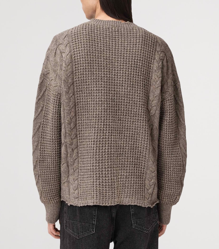 Wool-Organic Cotton Tenter Sweater FAWN BROWN Image 5