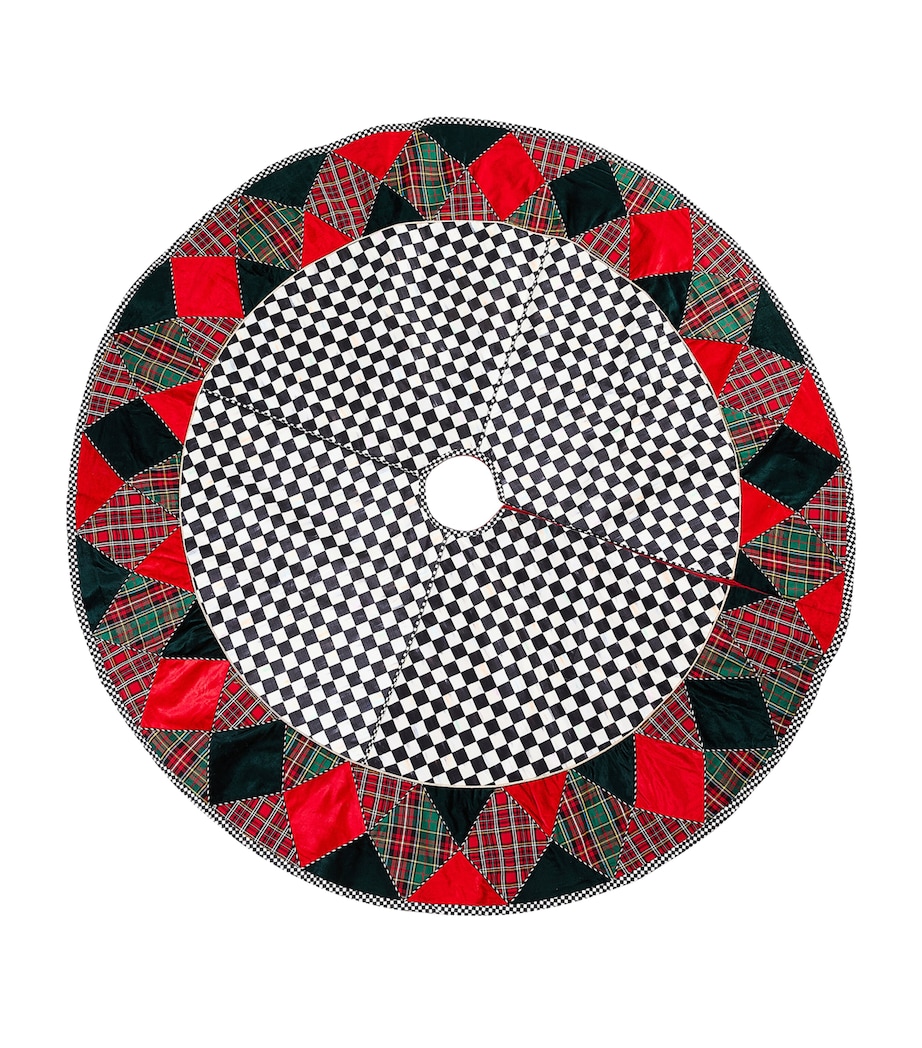 Tartan Tree Skirt RED Image 1