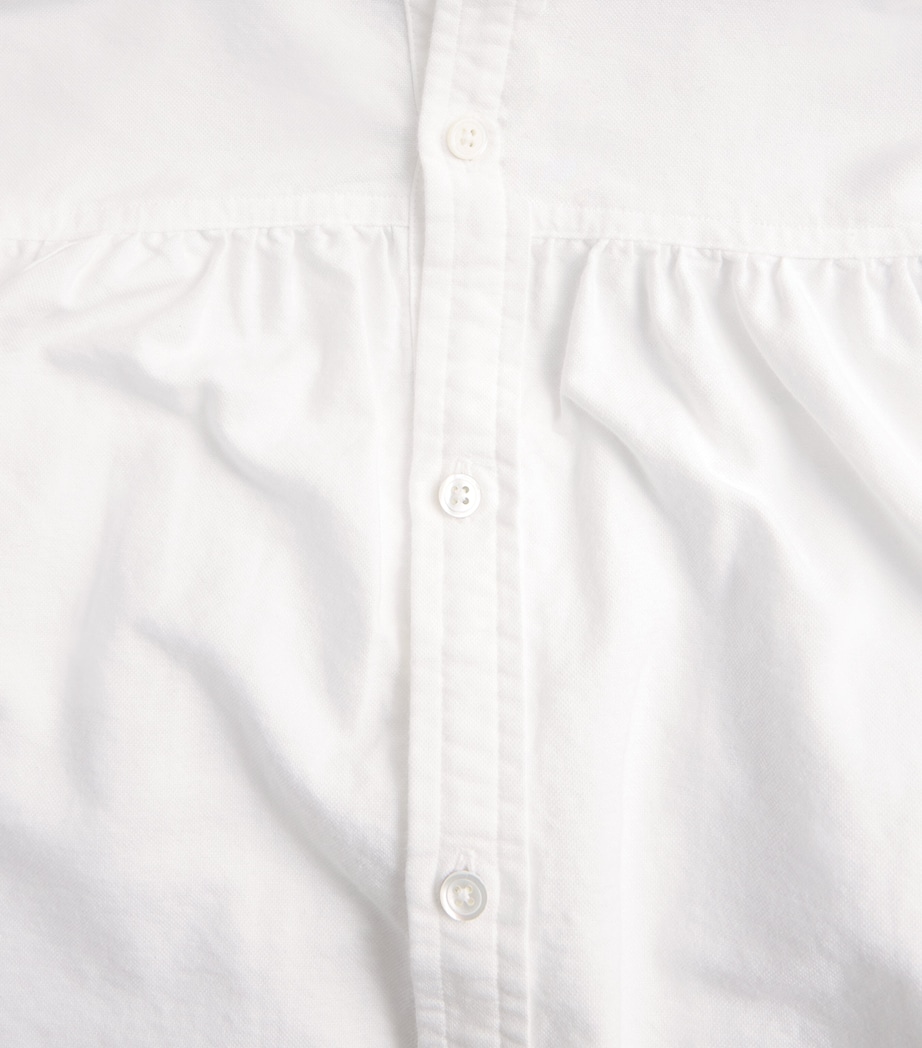 Twill Polo Pony Mini Shirt Dress BSR WHITE Image 5