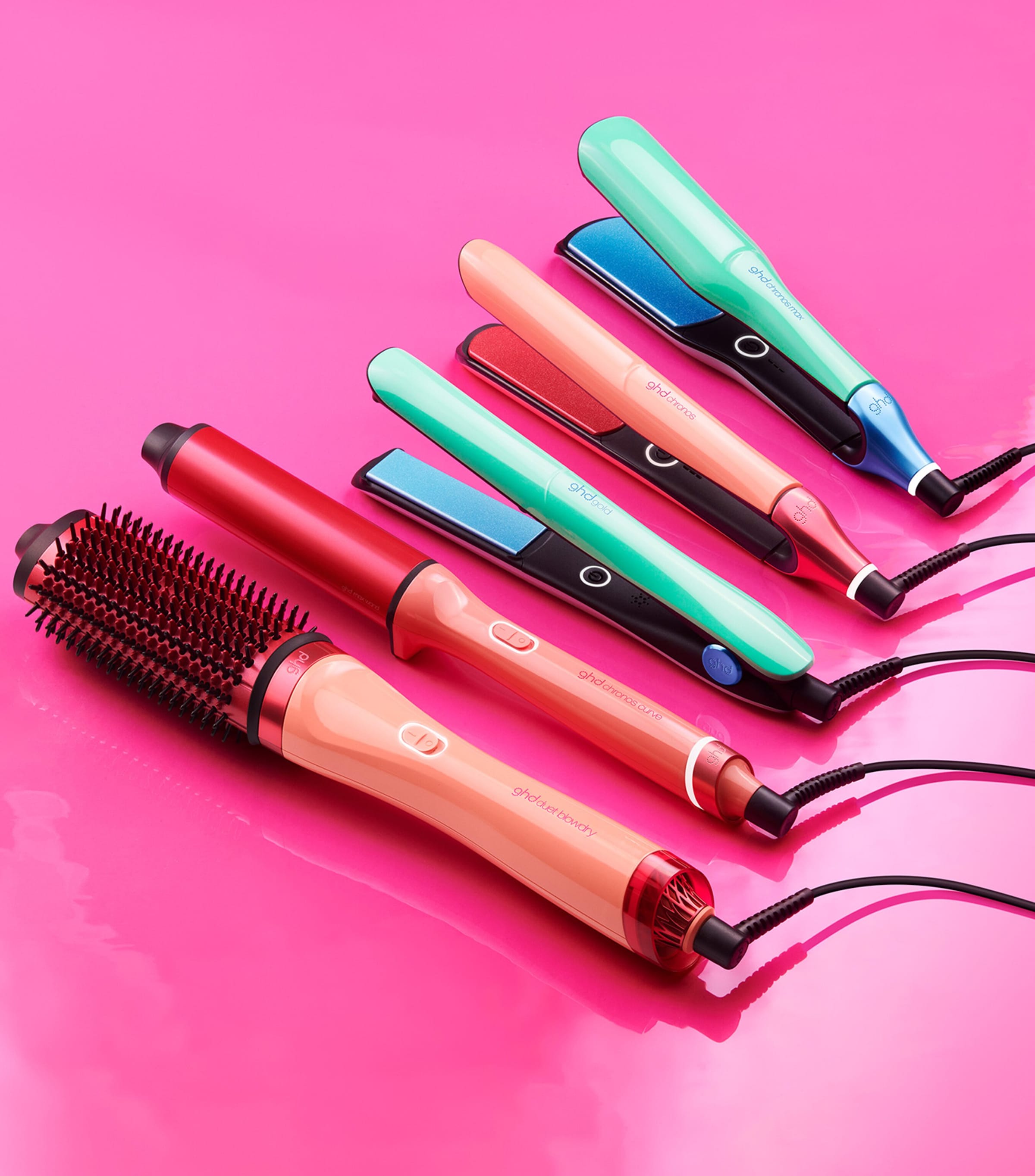 ghd Chronos Curve Max Wand Hair Curler Candy Coral Image 6