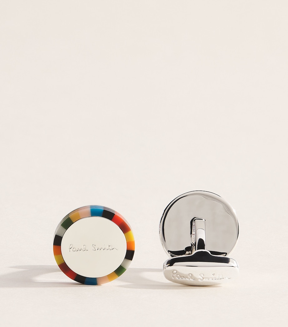Paul Smith Signature Stripe Edge Cufflinks Coloured Image 1